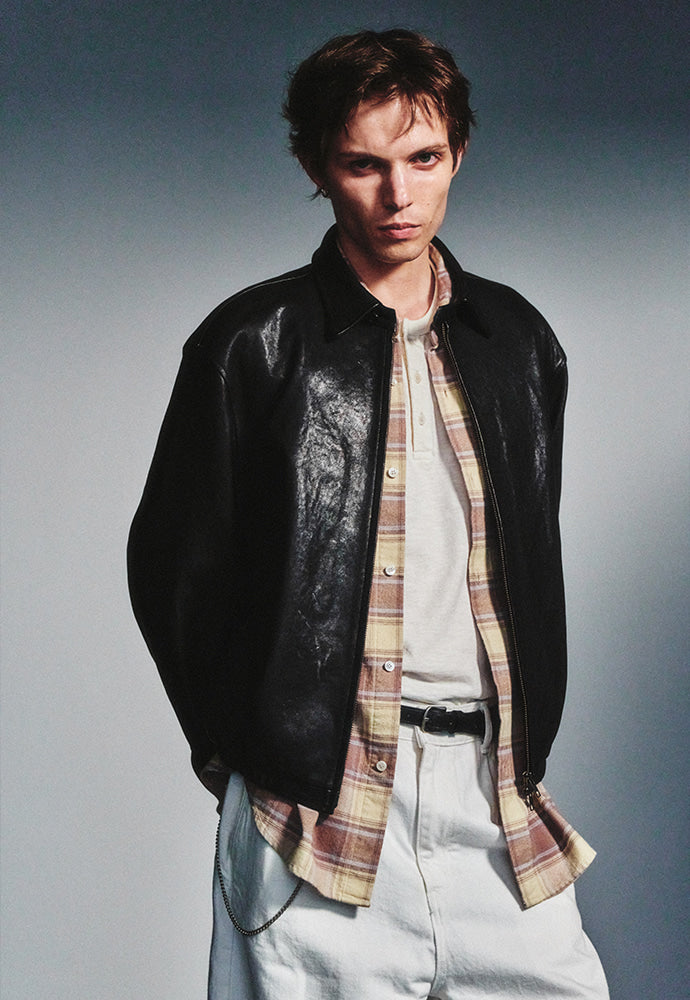 Art if acts - Vegetable Leather Swing Jacket (Black) product image 5 | TRAB K-Fashion Australia