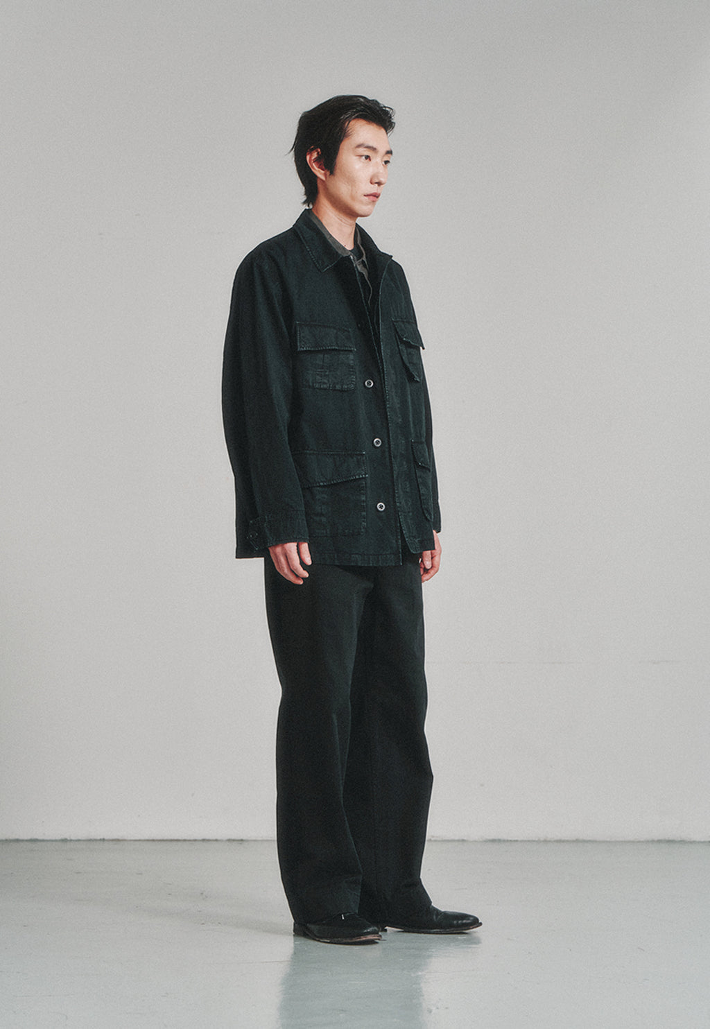 Art if acts - Garment Dyed Jungle Fatigue Jacket (Vintage Black) product image 3 | TRAB K-Fashion Australia