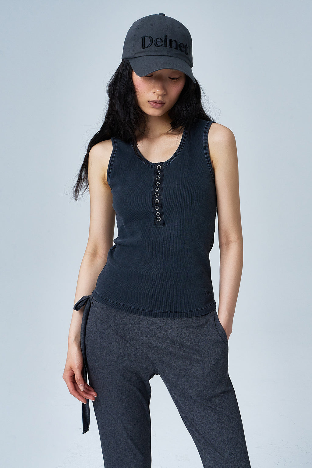 Deinet - Jersey Wrap Pants (Dark Grey) product image 6 | TRAB K-Fashion Australia