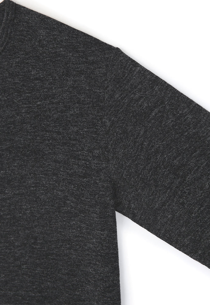 Tonywack - Twist-Melange Long Sleeve Knit (Melange Charcoal) product image 8 | TRAB K-Fashion Australia