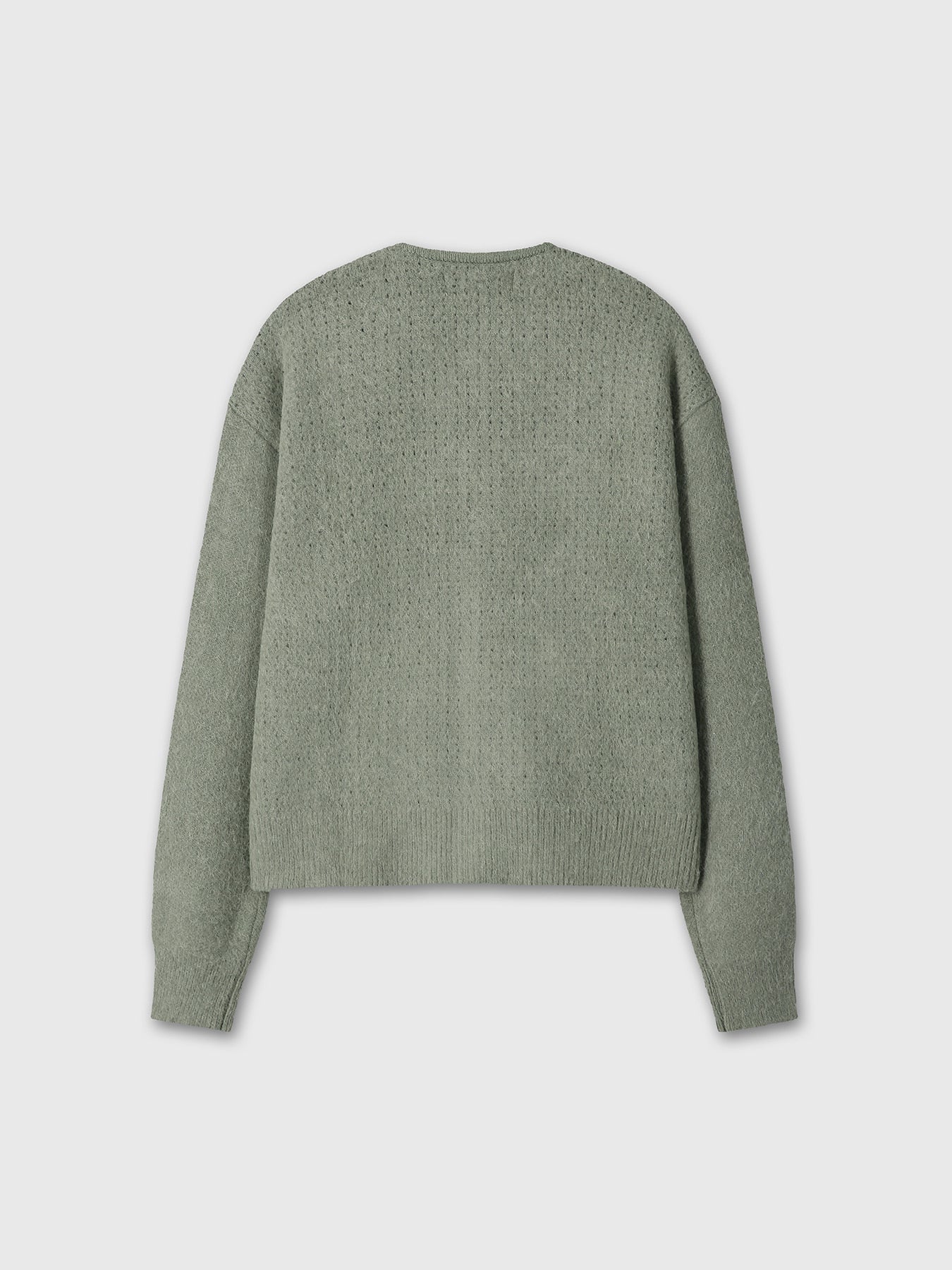 Tonywack - Brushed Alpaca-Blend Cardigan (Sage Green) product image 10 | TRAB K-Fashion Australia