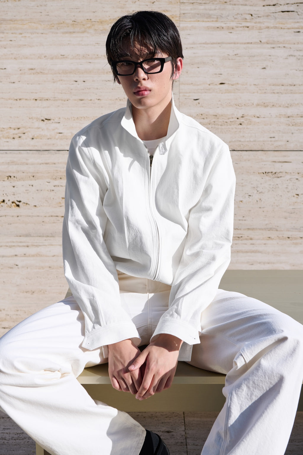 STU - Vintage Swing Jacket (White) product image 16 | TRAB K-Fashion Australia