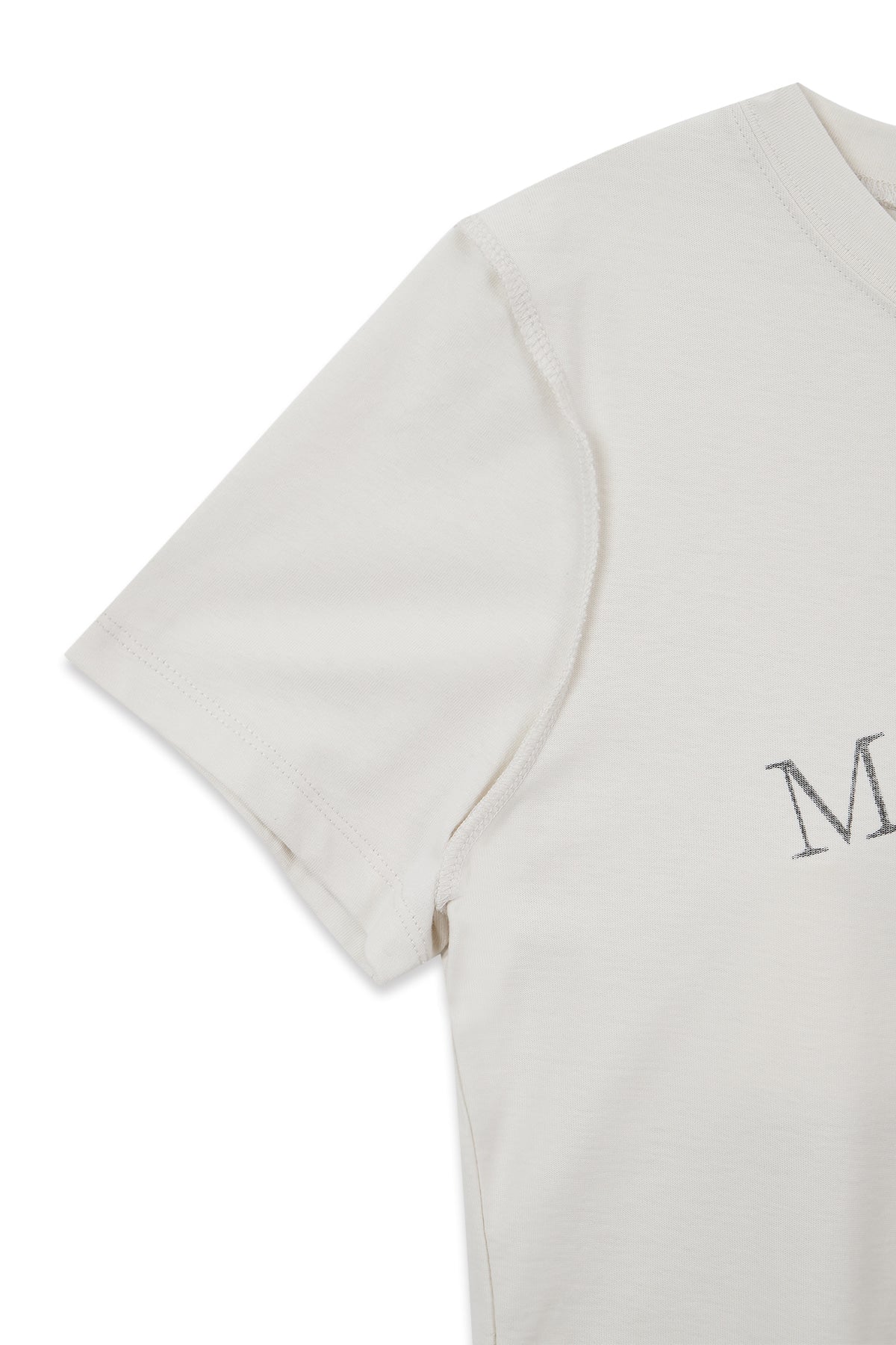 Matin Kim - Diagonal Logo Reversible Crop Top (Ivory) product image 6 | TRAB K-Fashion Australia
