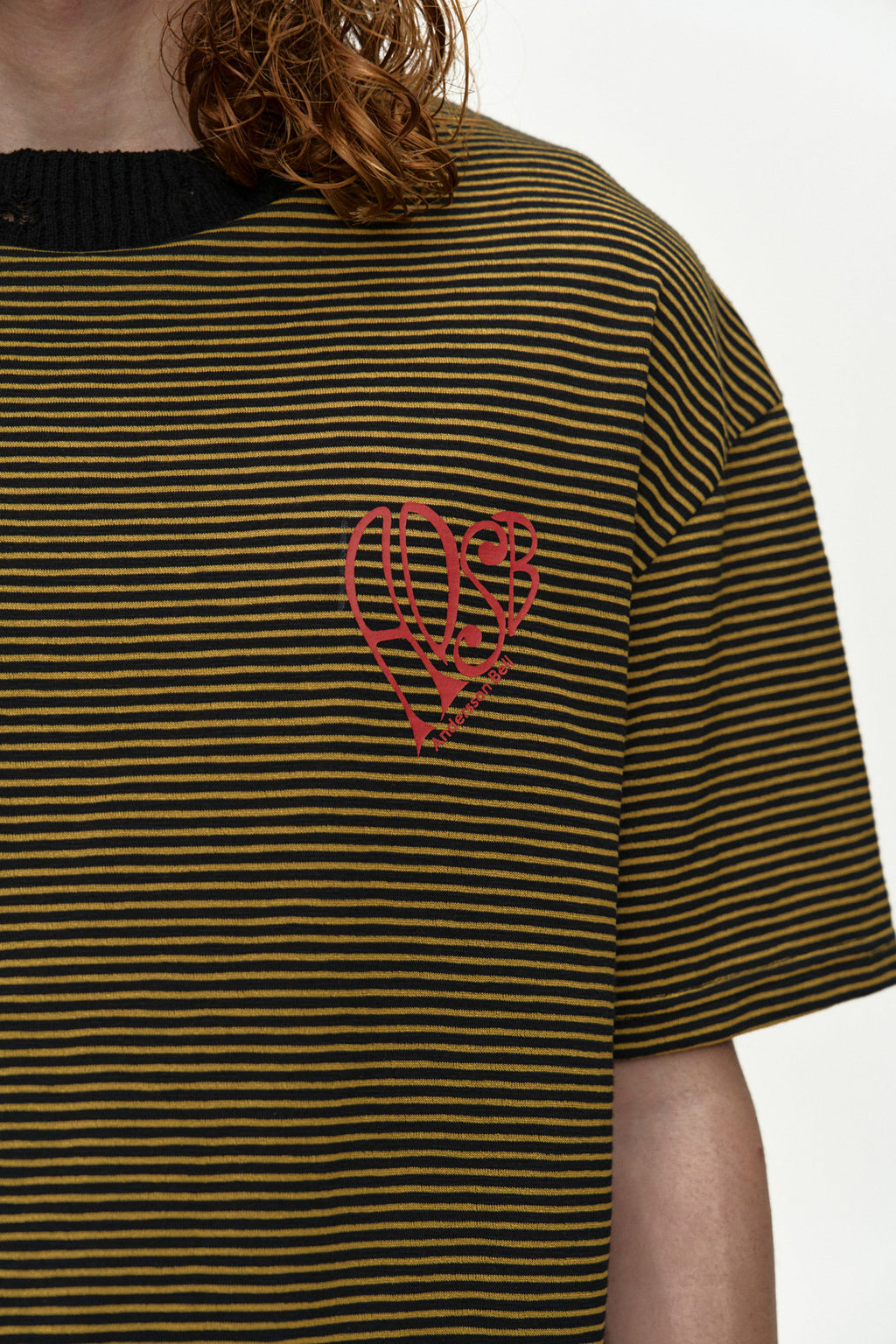 Andersson Bell - (essential) Heart Logo Stripe T-Shirt (Essential) product image 6 | TRAB K-Fashion Australia