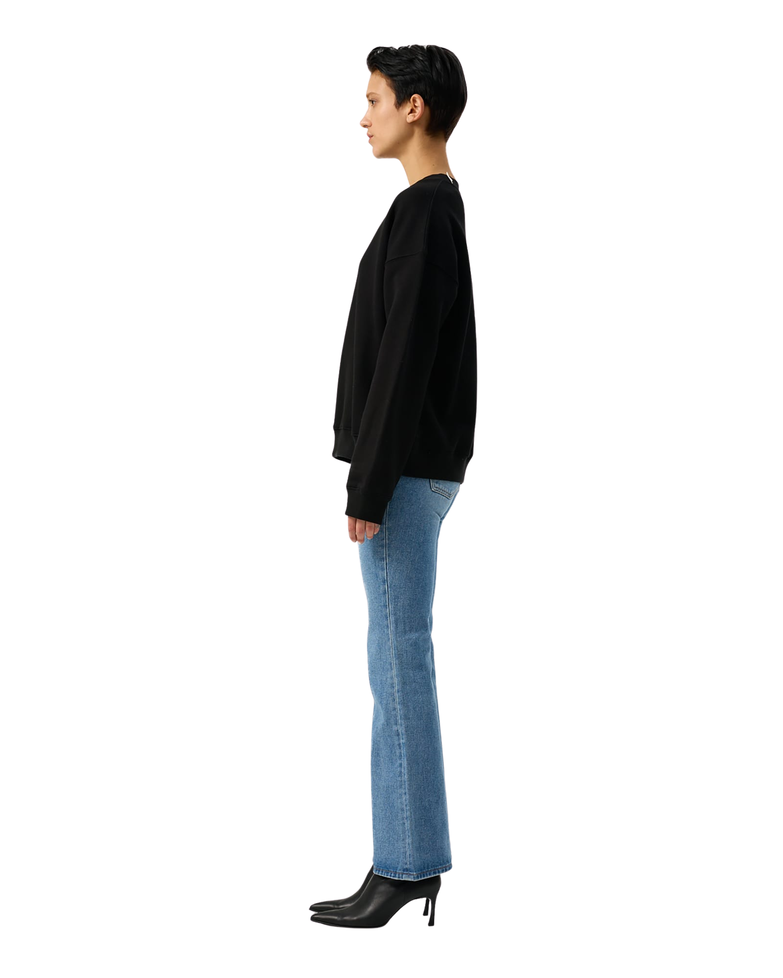 Kimhe Kim - Heart Embroidered Sweatshirt (Black) product image 19 | TRAB K-Fashion Australia