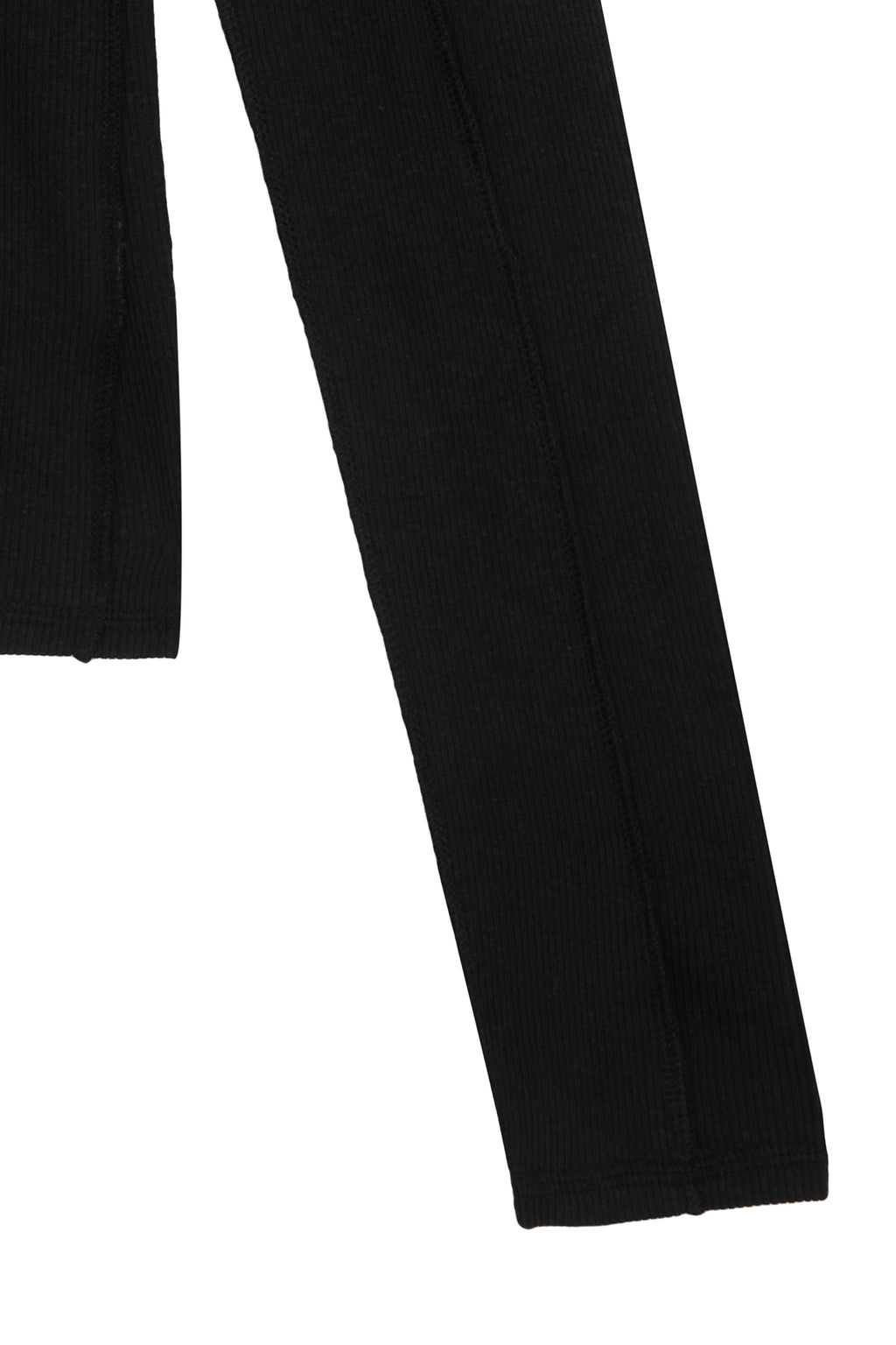 Matin Kim - Stitch V Neck Slim Long Sleeve (Black) product image 4 | TRAB K-Fashion Australia