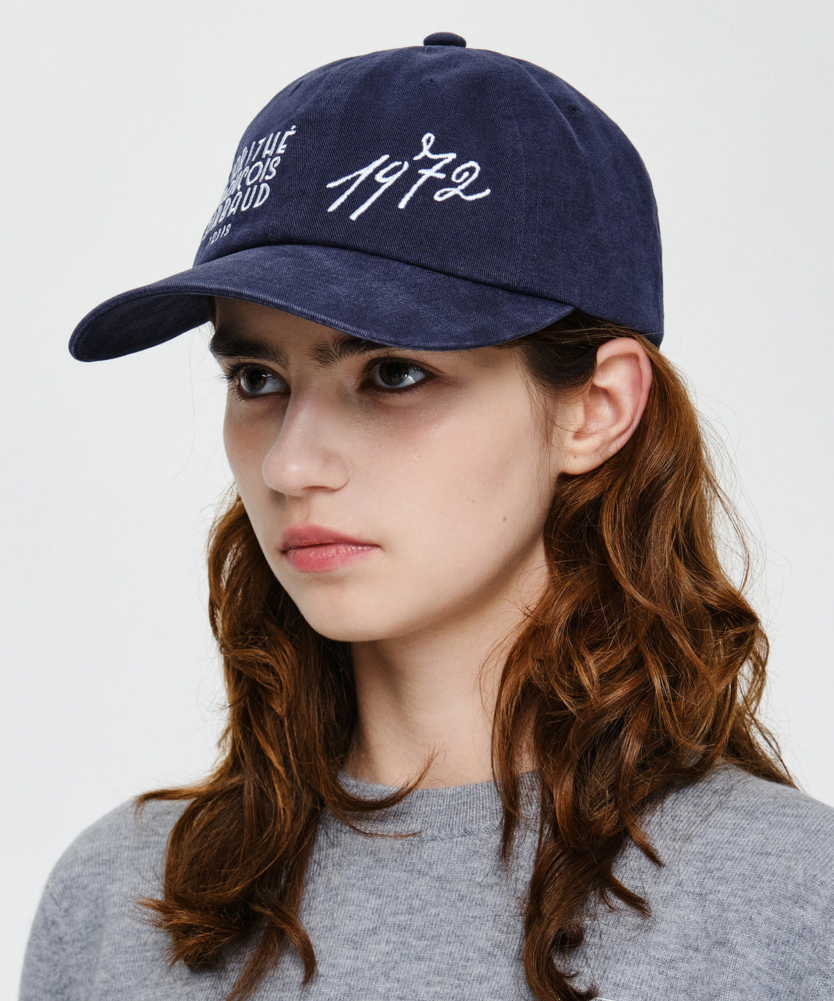 Marithe & Francois Girbaud - 1972 Logo Brushed Cap (Navy) product image 6 | TRAB K-Fashion Australia