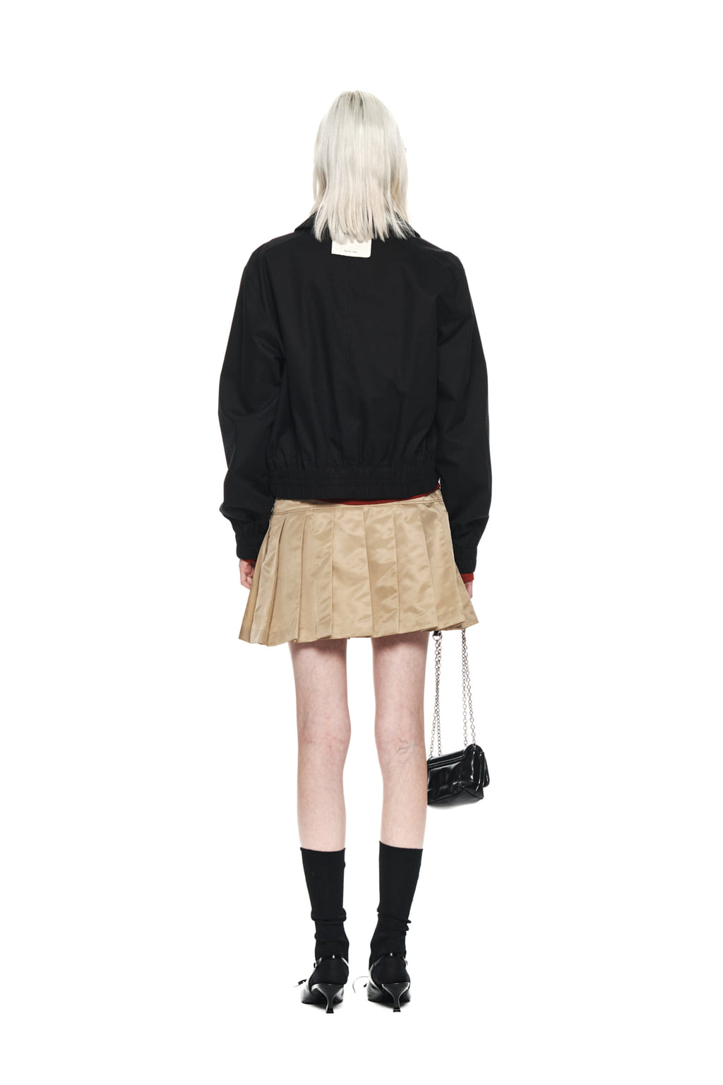 Matin Kim - Lowrise Pleats Mini Skirt (Beige) product image 7 | TRAB K-Fashion Australia