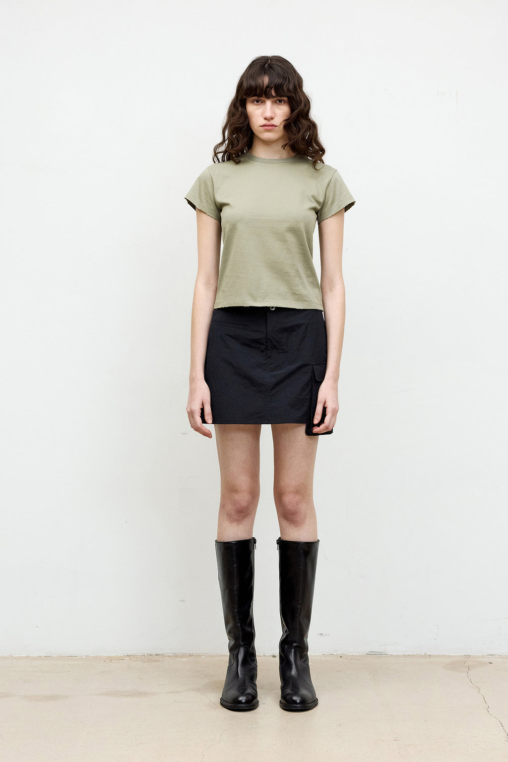 Coor - Patch Pocket Mini Skirt (Navy) product image 2 | TRAB K-Fashion Australia