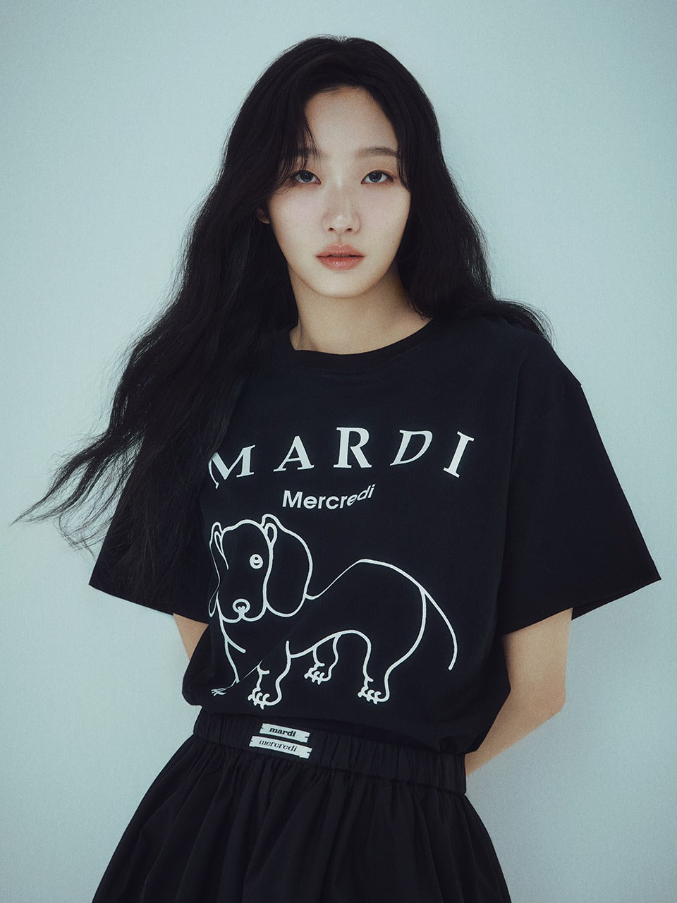 Mardi Mercredi - Tshirt Ddanji Ch.06 (Black White) product image 1 | TRAB K-Fashion Australia