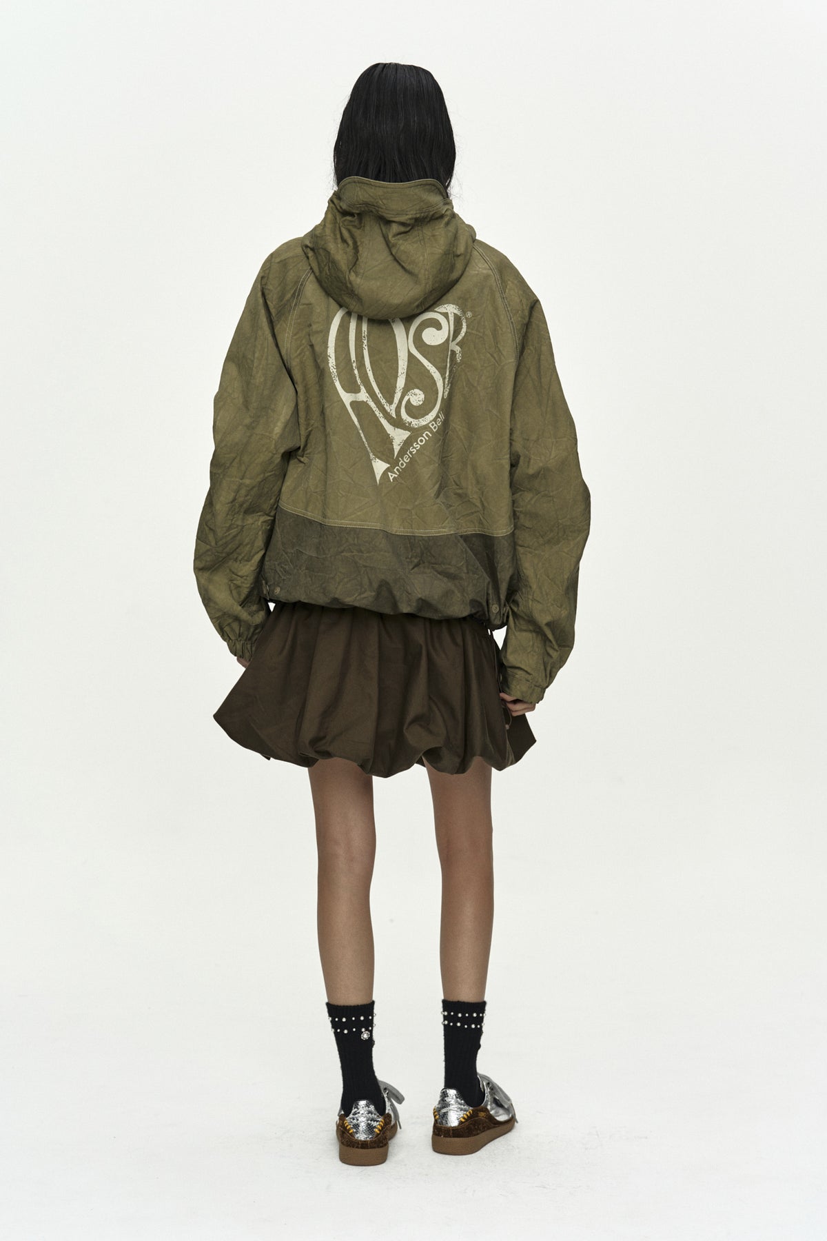 Andersson Bell - Unisex Tie-Dyed Beach Shell Jacket (Beige) product image 5 | TRAB K-Fashion Australia