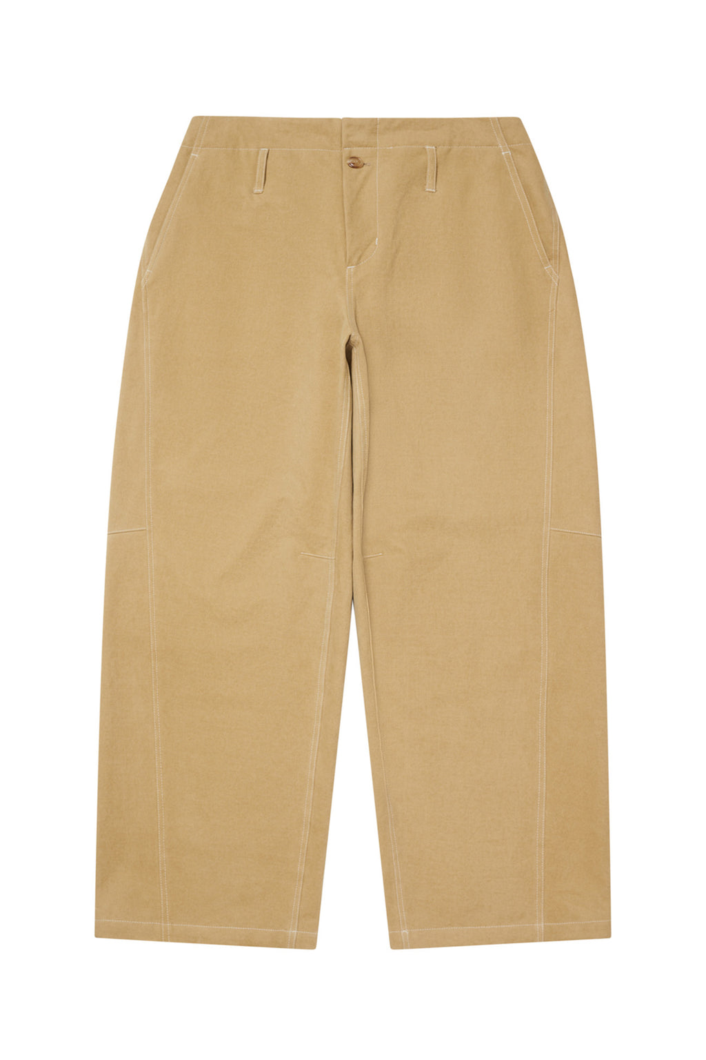 Deinet - Peach Cotton Curved Pants (Beige) product image 7 | TRAB K-Fashion Australia