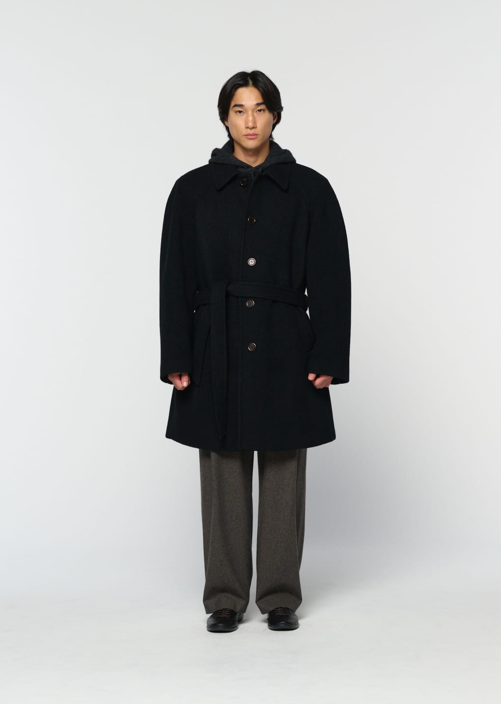 Amomento - men's raglan coat (Black) product image 5 | TRAB K-Fashion Australia