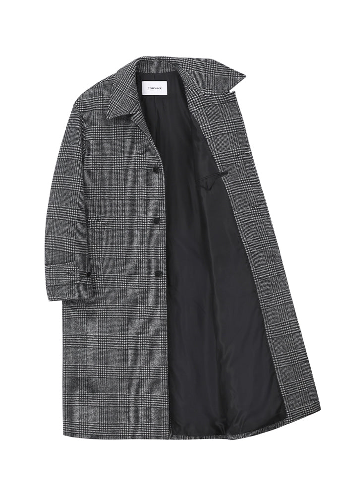 Tonywack - Mac Overcoat (Black / White Glen Check) product image 6 | TRAB K-Fashion Australia