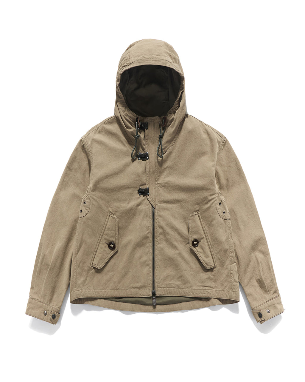 Eastlogue - Deck Hoodied Flare Parka (Sand) product image 5 | TRAB K-Fashion Australia