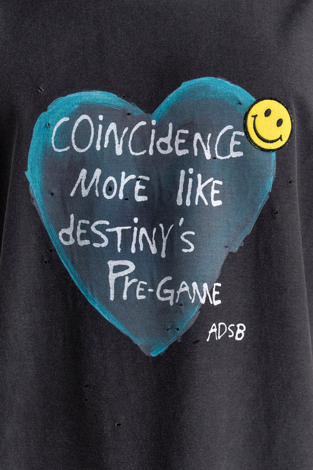 Andersson Bell - Unisex Heart Message T-Shirt (Charcoal) product image 5 | TRAB K-Fashion Australia