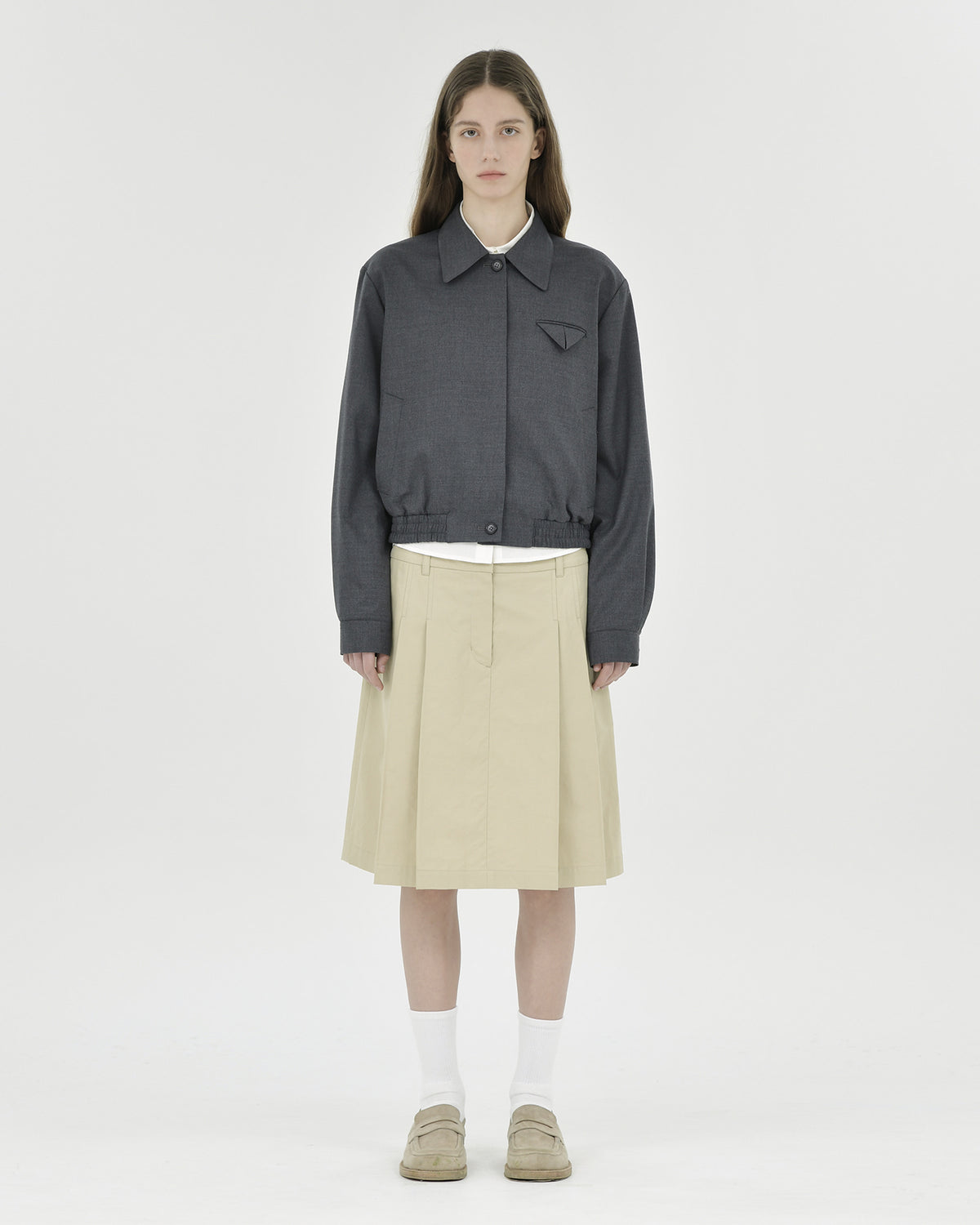 Brownyard - Wool Blouson (Charcoal) product image 1 | TRAB K-Fashion Australia