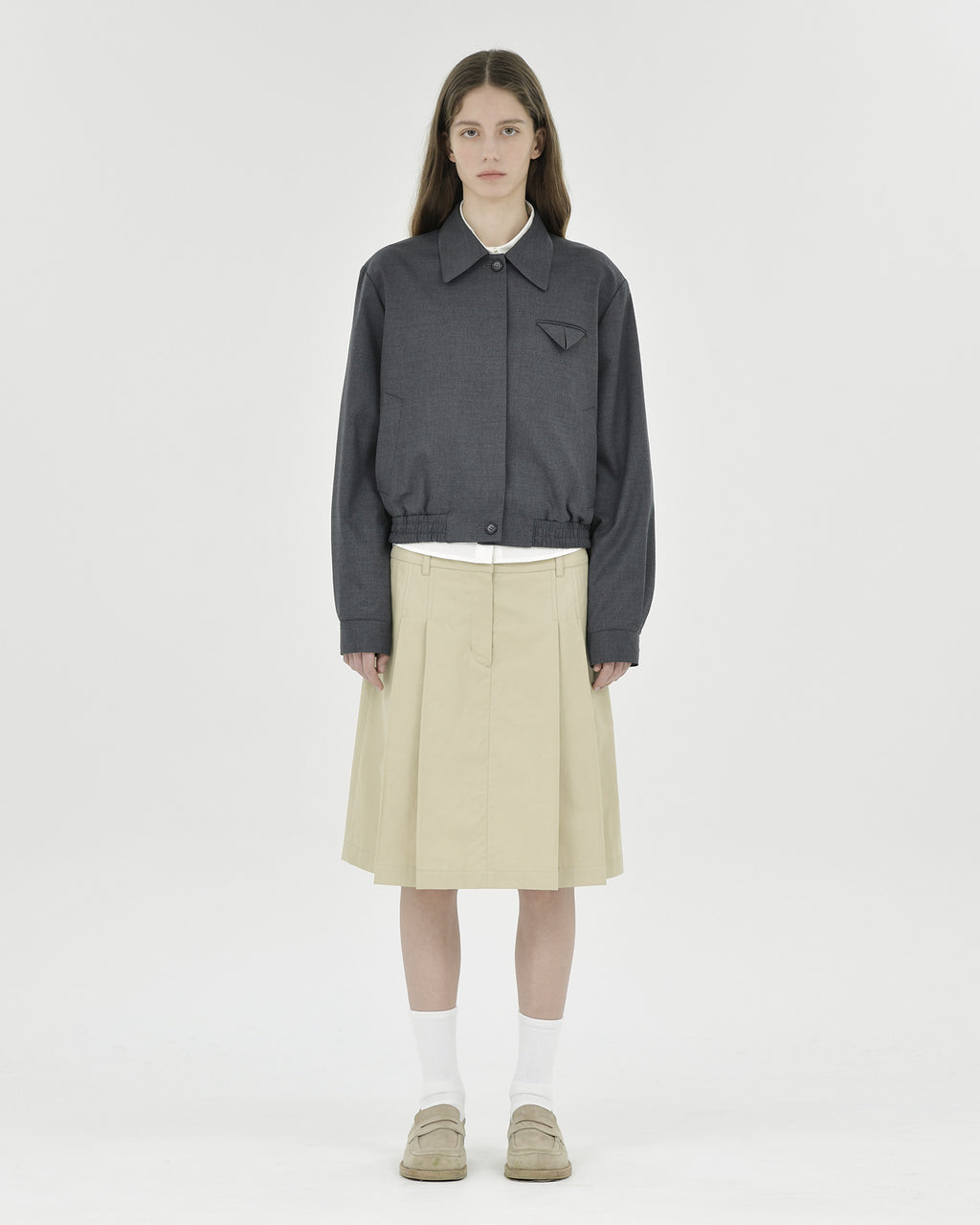 Brownyard - Wool Blouson (Charcoal) product image 1 | TRAB K-Fashion Australia