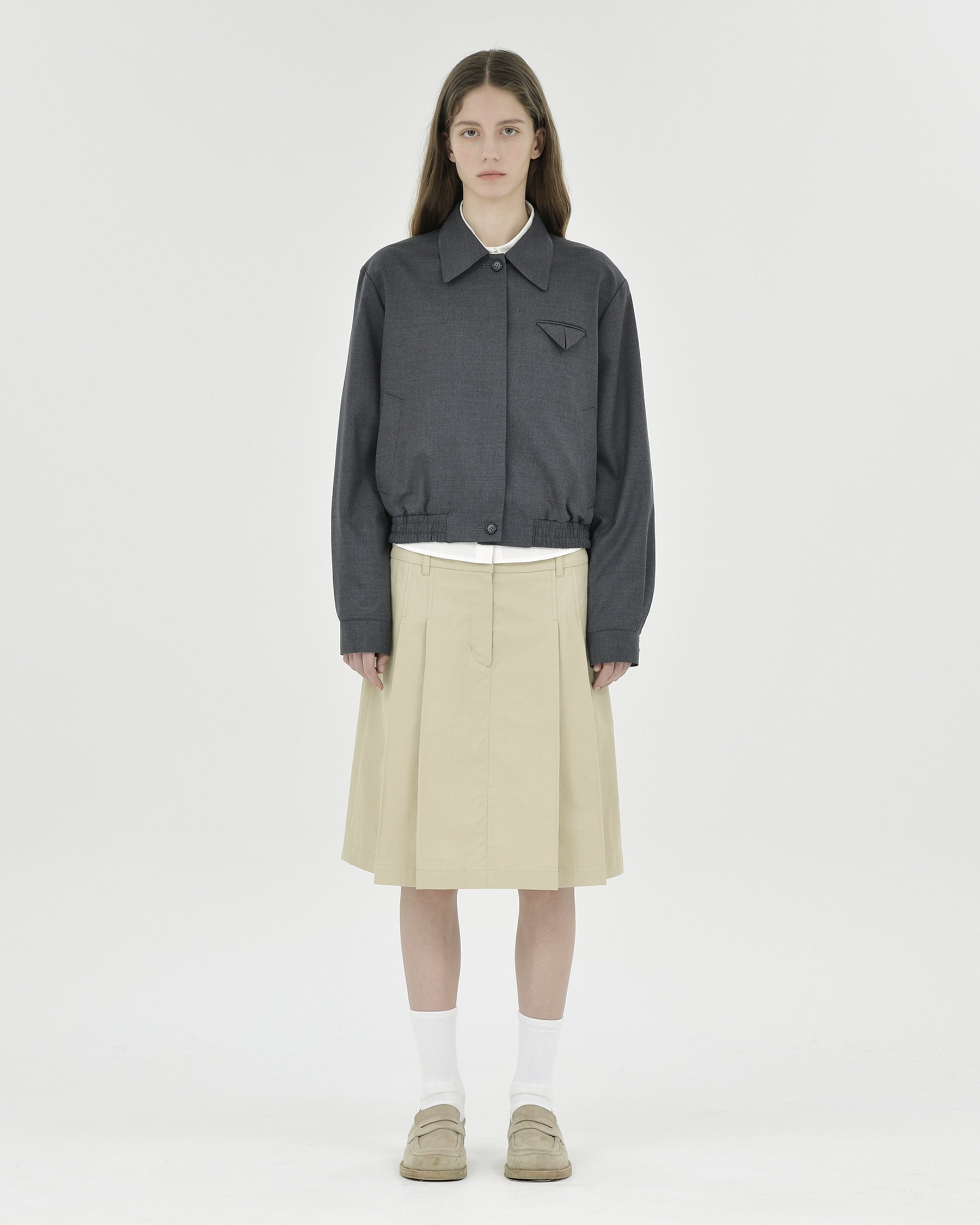Brownyard - Wool Blouson (Charcoal) product image 1 | TRAB K-Fashion Australia