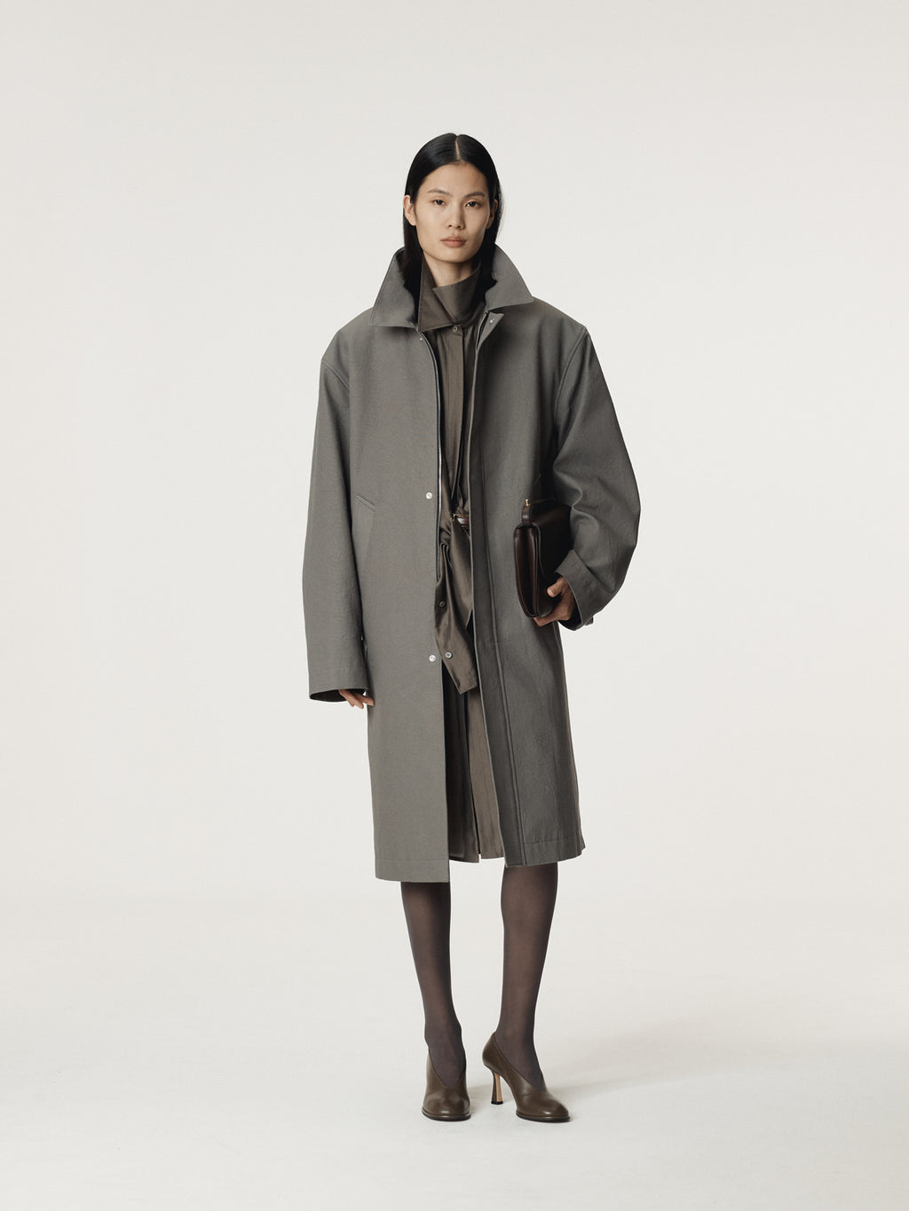 Recto - Diego Heavy Cotton Coat (Stone Grey) product image 5 | TRAB K-Fashion Australia