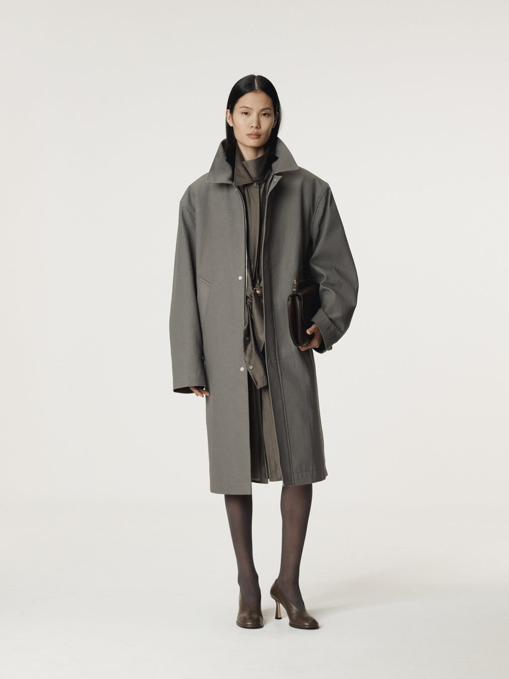 Recto - Diego Heavy Cotton Coat (Stone Grey) product image 5 | TRAB K-Fashion Australia