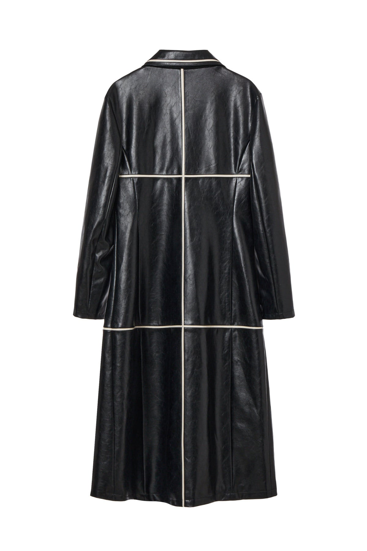 Deinet - Faux Leather Contrast Jacket (Black) product image 9 | TRAB K-Fashion Australia