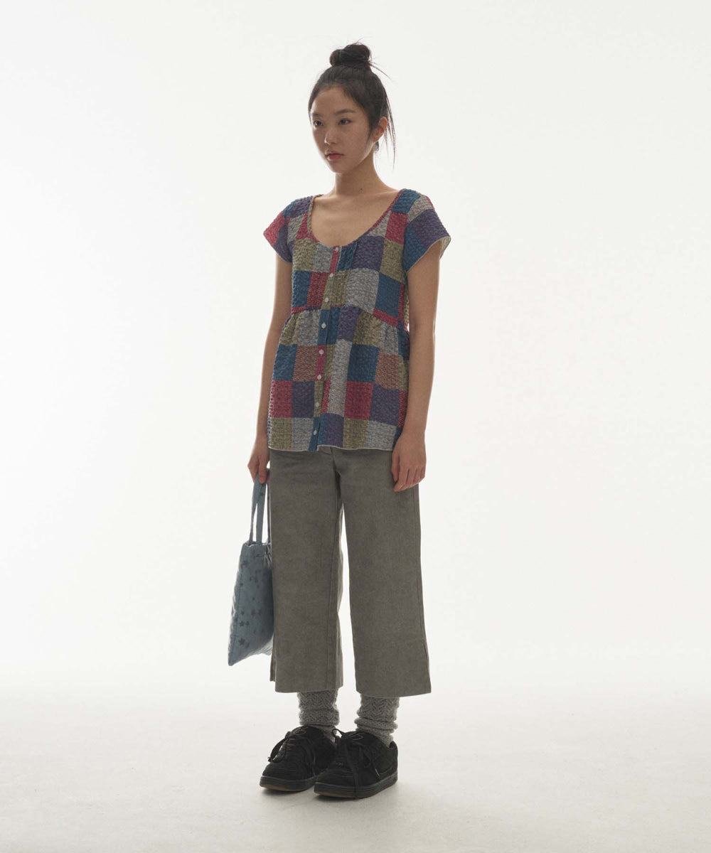 Coyseio - Double Capri Pants (Light Grey) product image 5 | TRAB K-Fashion Australia