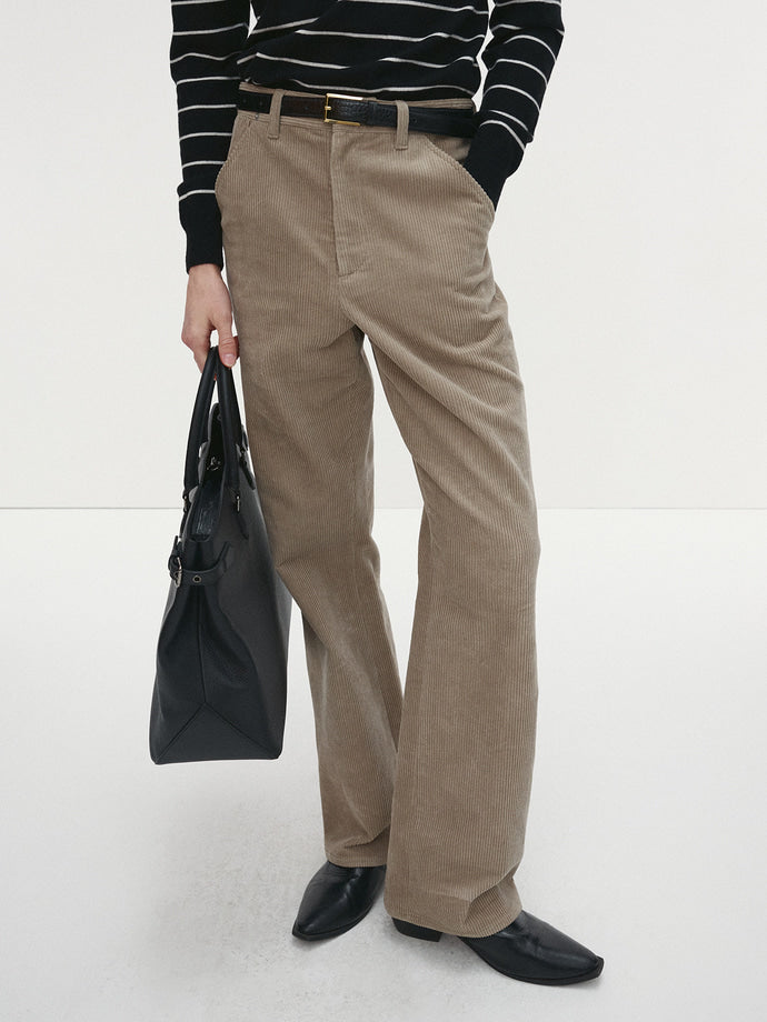 Tonywack - Corduroy Flared Pants (Pale Beige) product image 2 | TRAB K-Fashion Australia