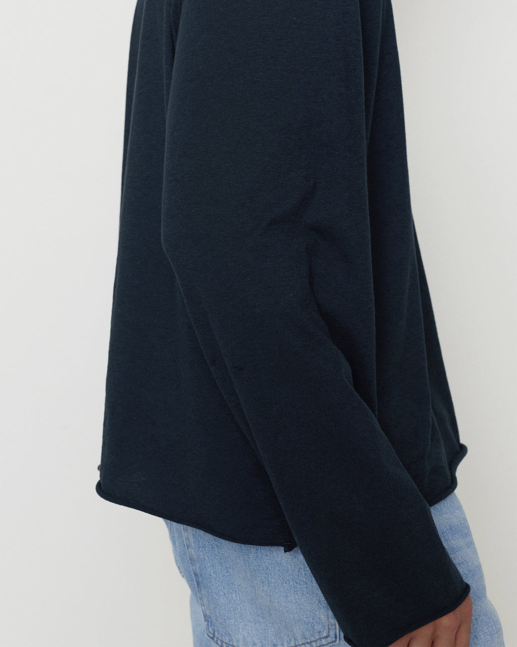 Brownyard - High Gauge V Neck Long Sleeve (Dark Navy) product image 5 | TRAB K-Fashion Australia