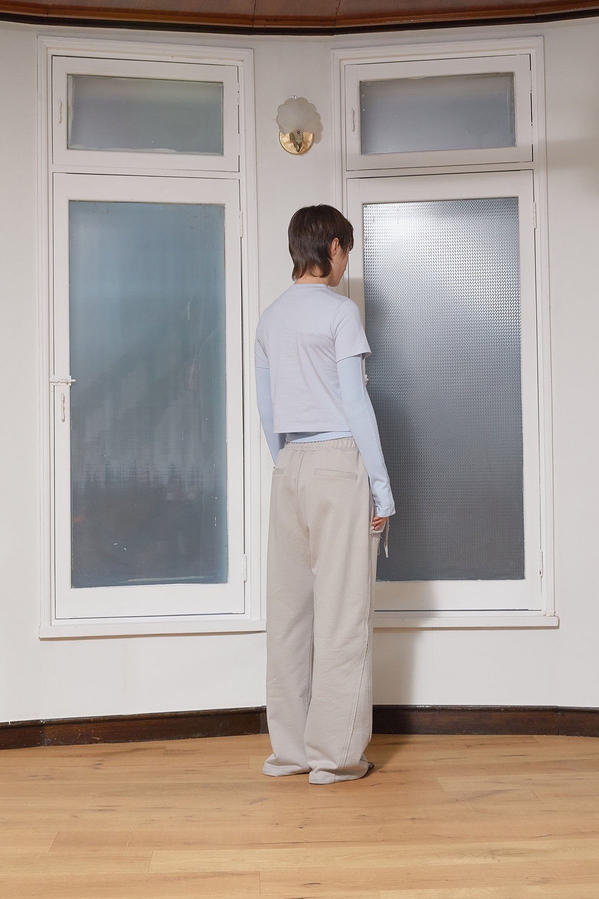 Matin Kim - Volume Pocket Sweatpants (Beige) product image 9 | TRAB K-Fashion Australia