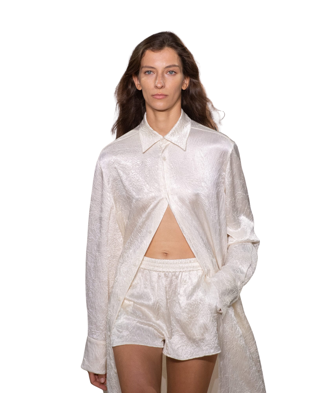 Kimhe Kim - Creased Shorts (Ivory) product image 2 | TRAB K-Fashion Australia