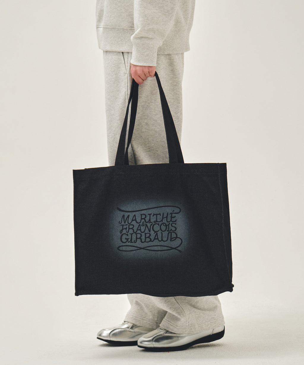 Marithe & Francois Girbaud - Drawing Classic Logo Denim Eco Bag (Dark Blue) product image 6 | TRAB K-Fashion Australia