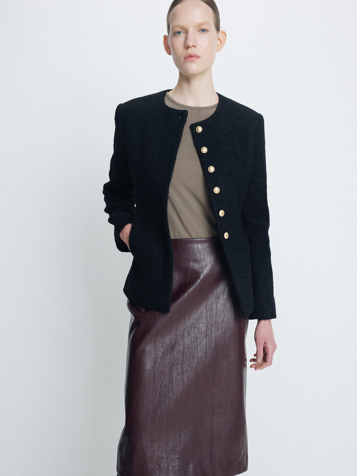Tonywack - Wool Tweed Jacket (Black) product image 7 | TRAB K-Fashion Australia
