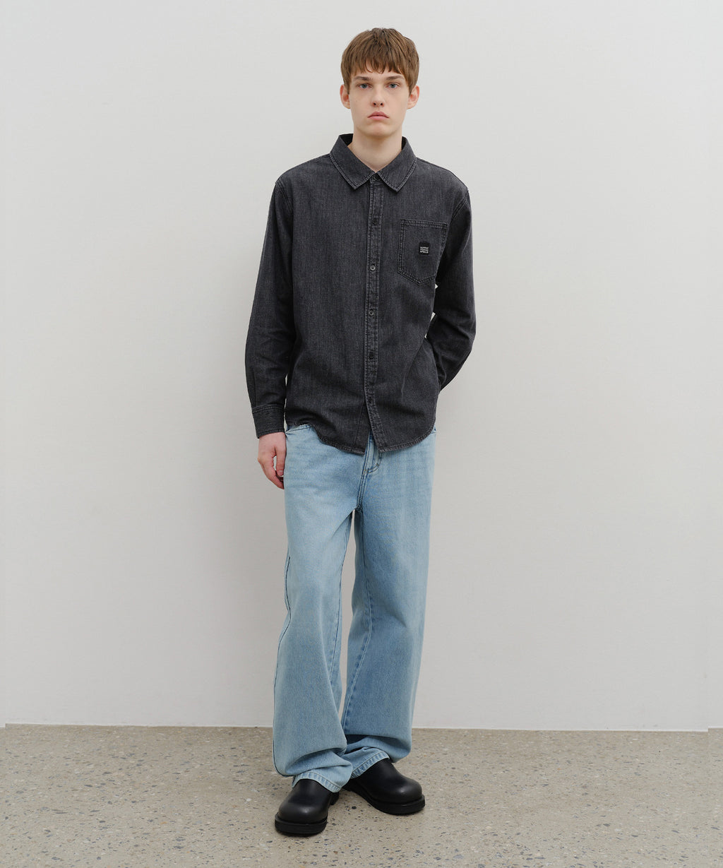 Marithe & Francois Girbaud - High Straight Denim Pants (Light Blue) product image 3 | TRAB K-Fashion Australia