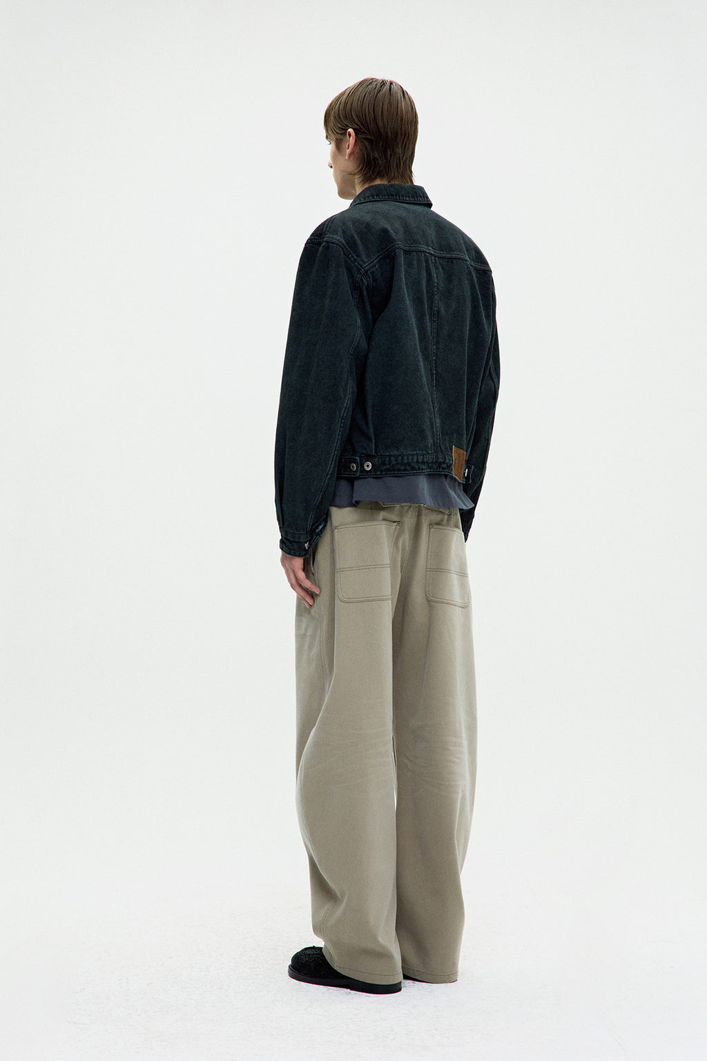 Coor - Type 1 Rustic Washed Trucker Jacket (Washed Black) product image 4 | TRAB K-Fashion Australia