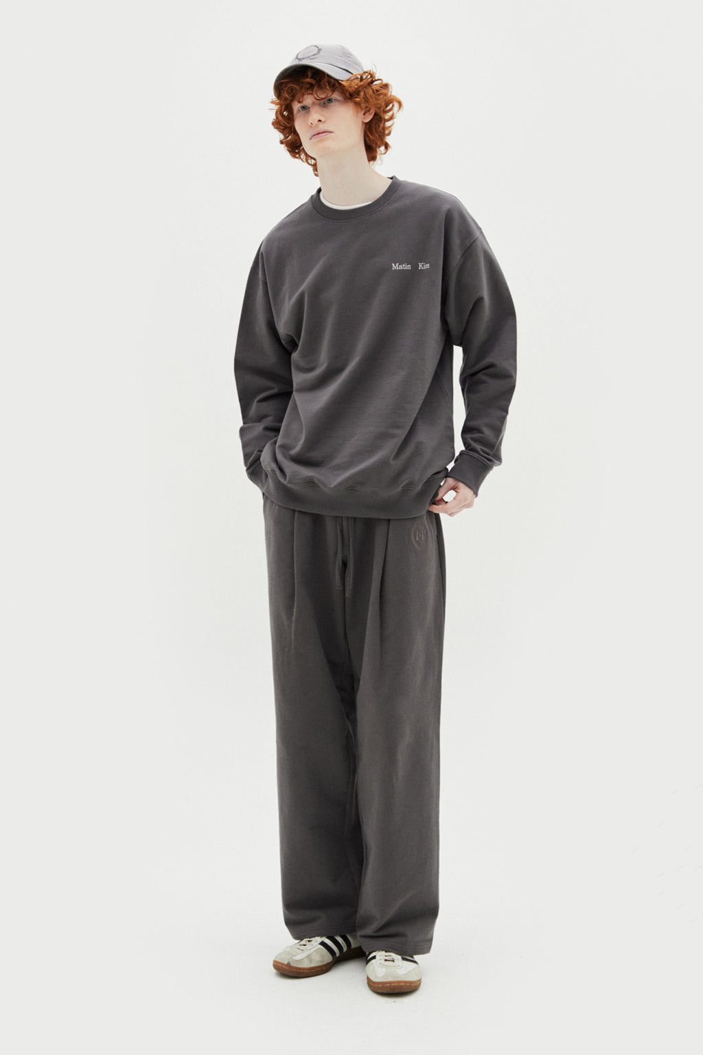 Matin Kim - Crisp Logo Ball Cap (Silver) product image 7 | TRAB K-Fashion Australia