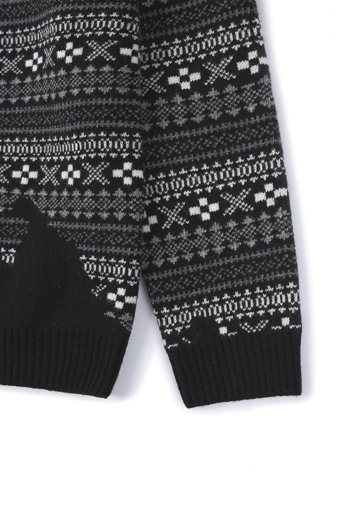 Tonywack - Flow Fair-Isle Sweater (Black) product image 9 | TRAB K-Fashion Australia