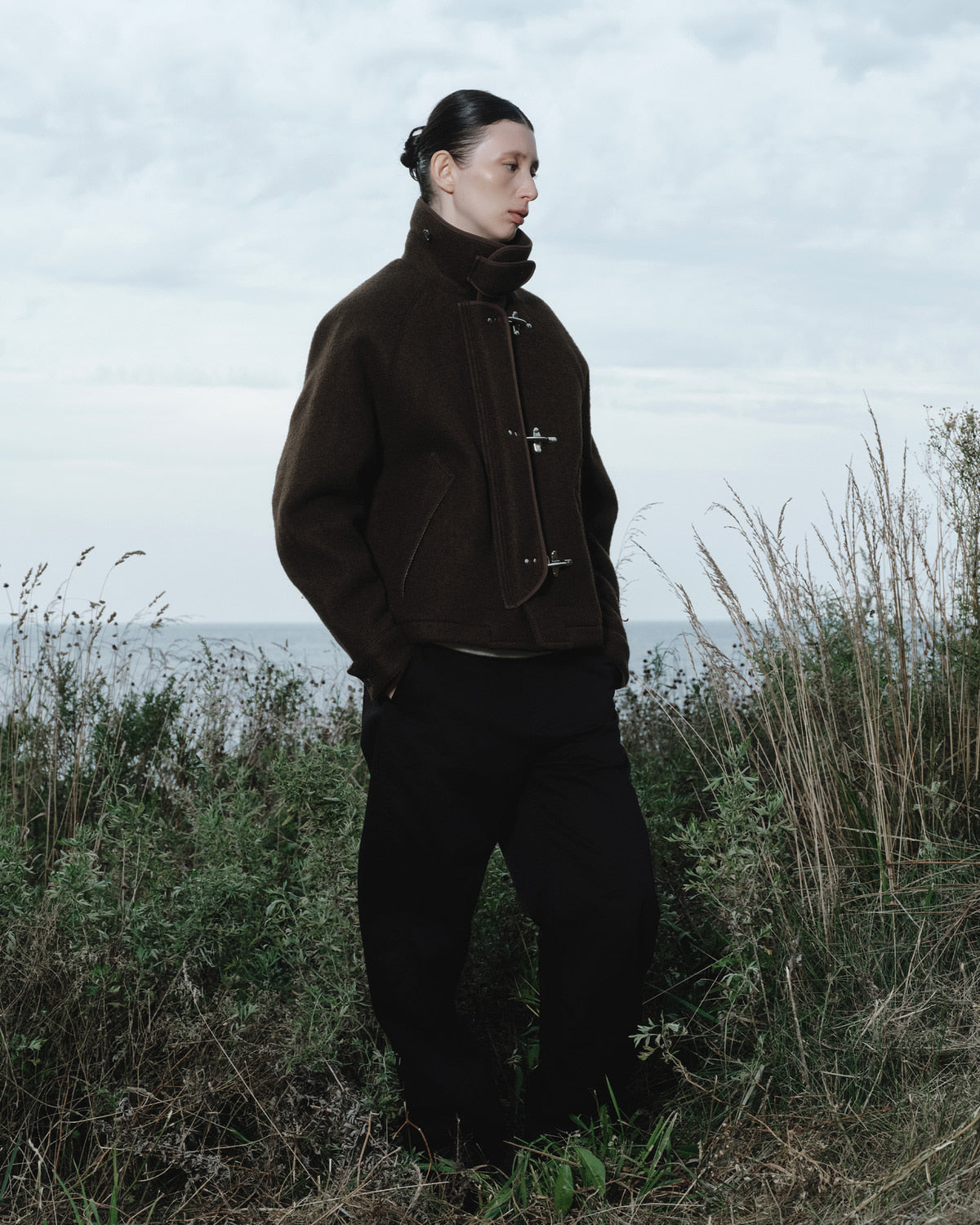 Eastlogue - Balloon Fireman Jacket (Olive Brown) product image 4 | TRAB K-Fashion Australia