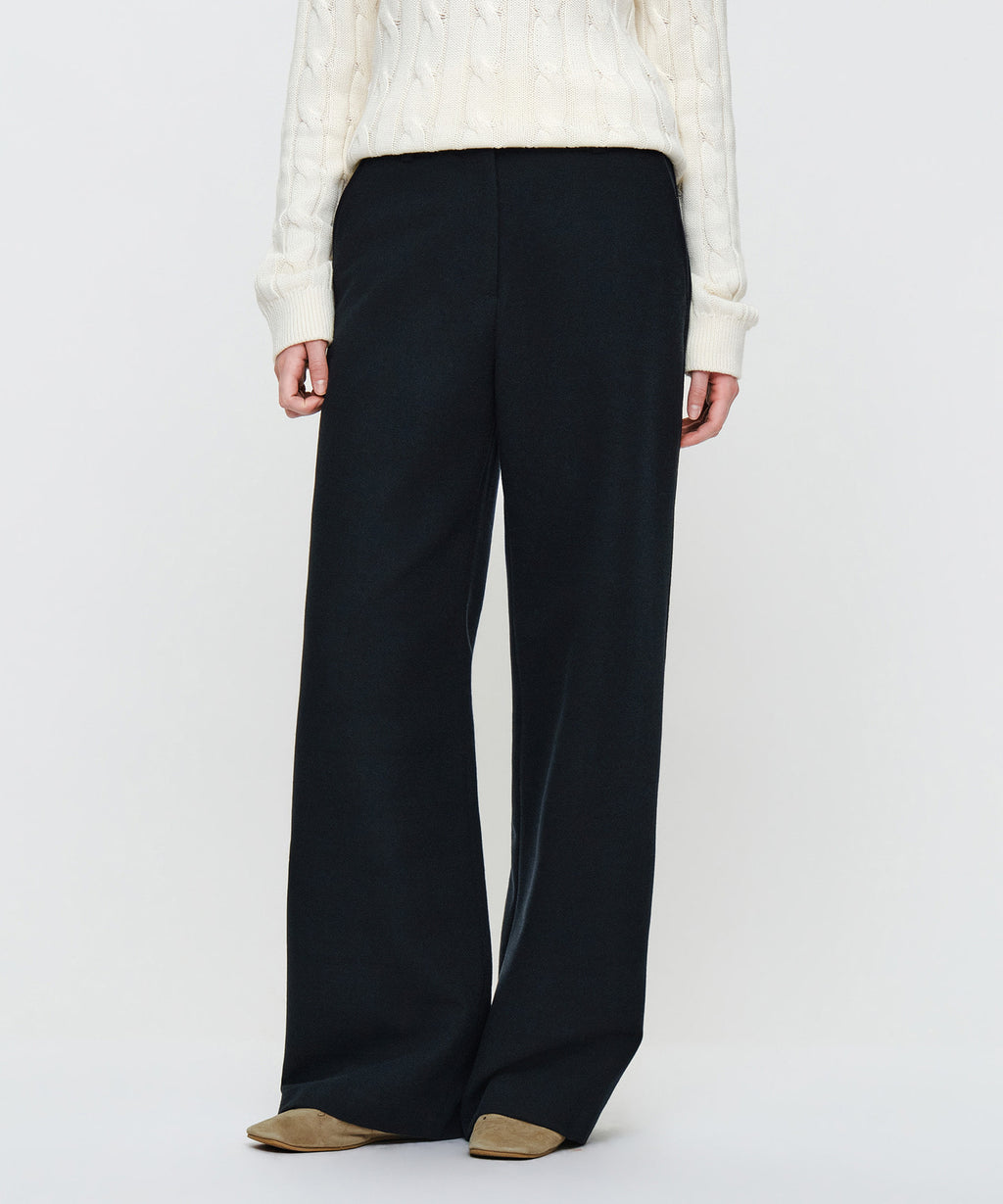 Marithe & Francois Girbaud - Wool-like Slacks (Charcoal) product image 1 | TRAB K-Fashion Australia