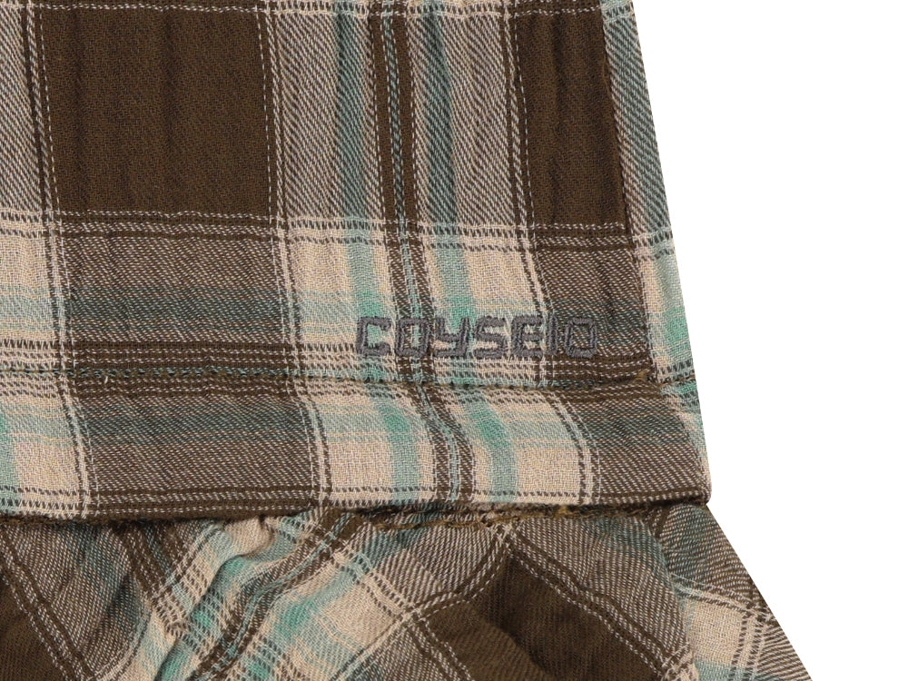 Coyseio - Raw Edge Check One Piece (Brown) product image 16 | TRAB K-Fashion Australia
