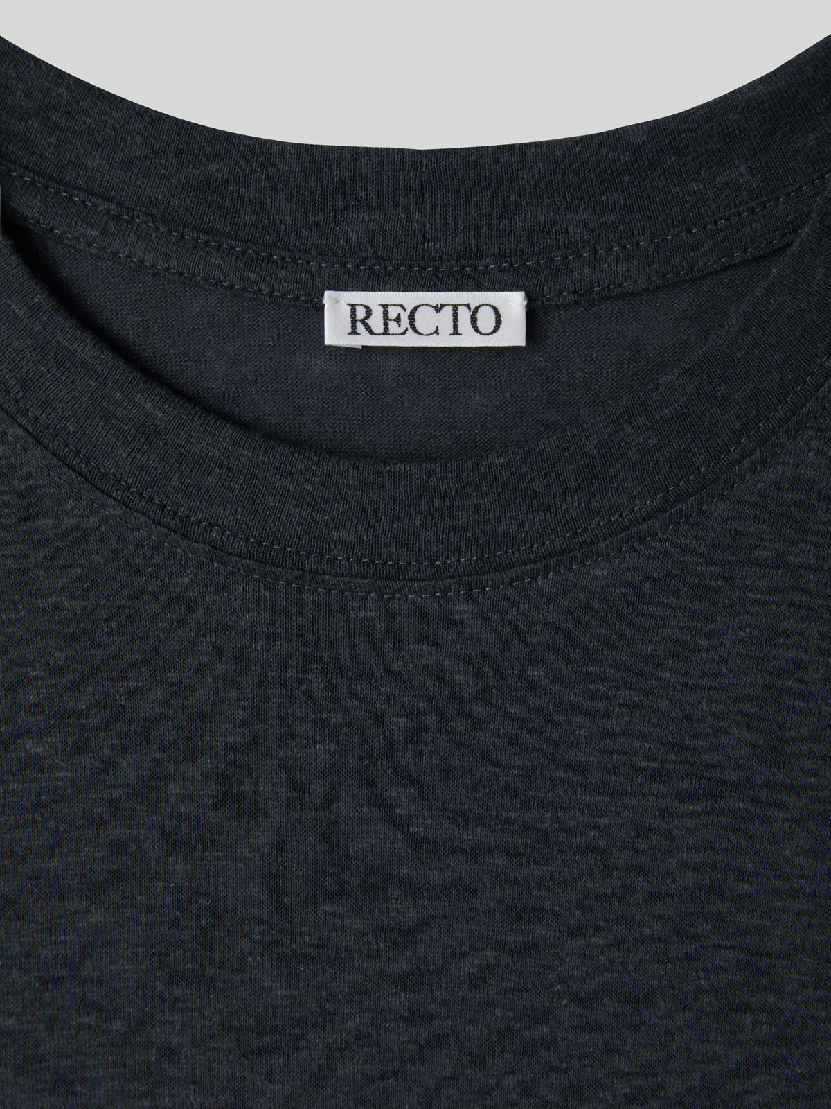 Recto - Linen Blend Loose Fit T-Shirt (Indigo Navy) product image 6 | TRAB K-Fashion Australia