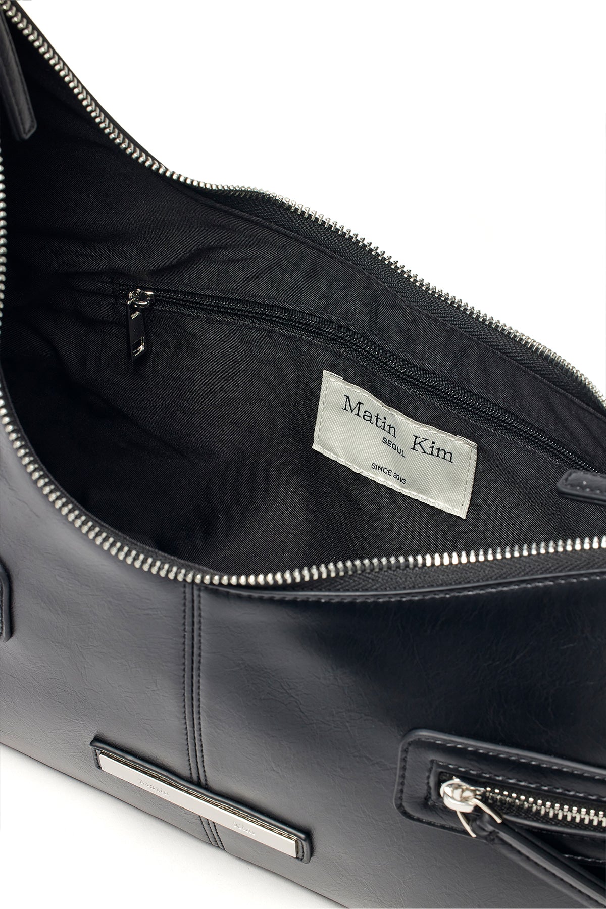 Matin Kim - Asymmetrical Zipper Bag (Black) product image 4 | TRAB K-Fashion Australia