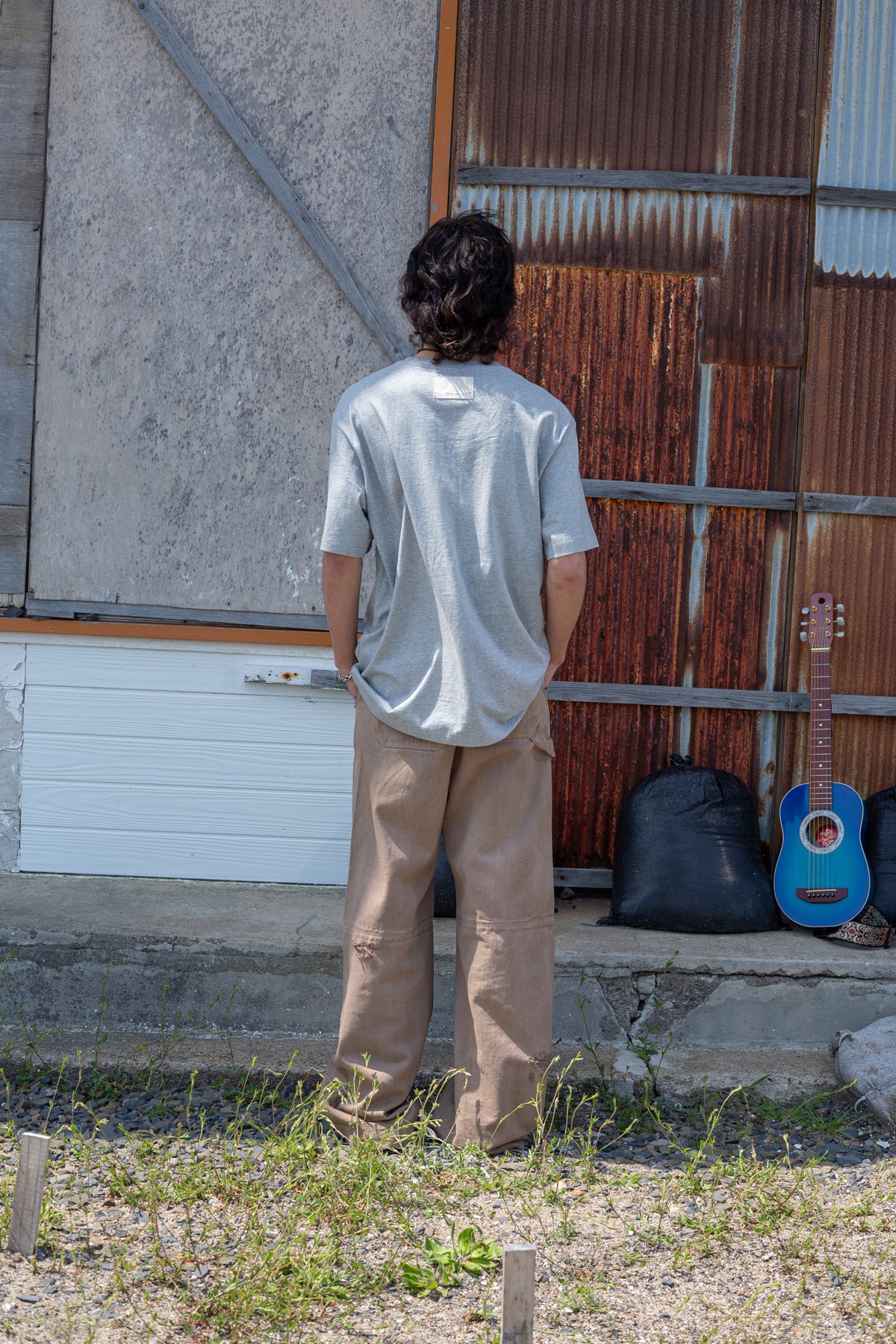 Matin Kim - Minimal Arch Logo Top (Grey) product image 8 | TRAB K-Fashion Australia