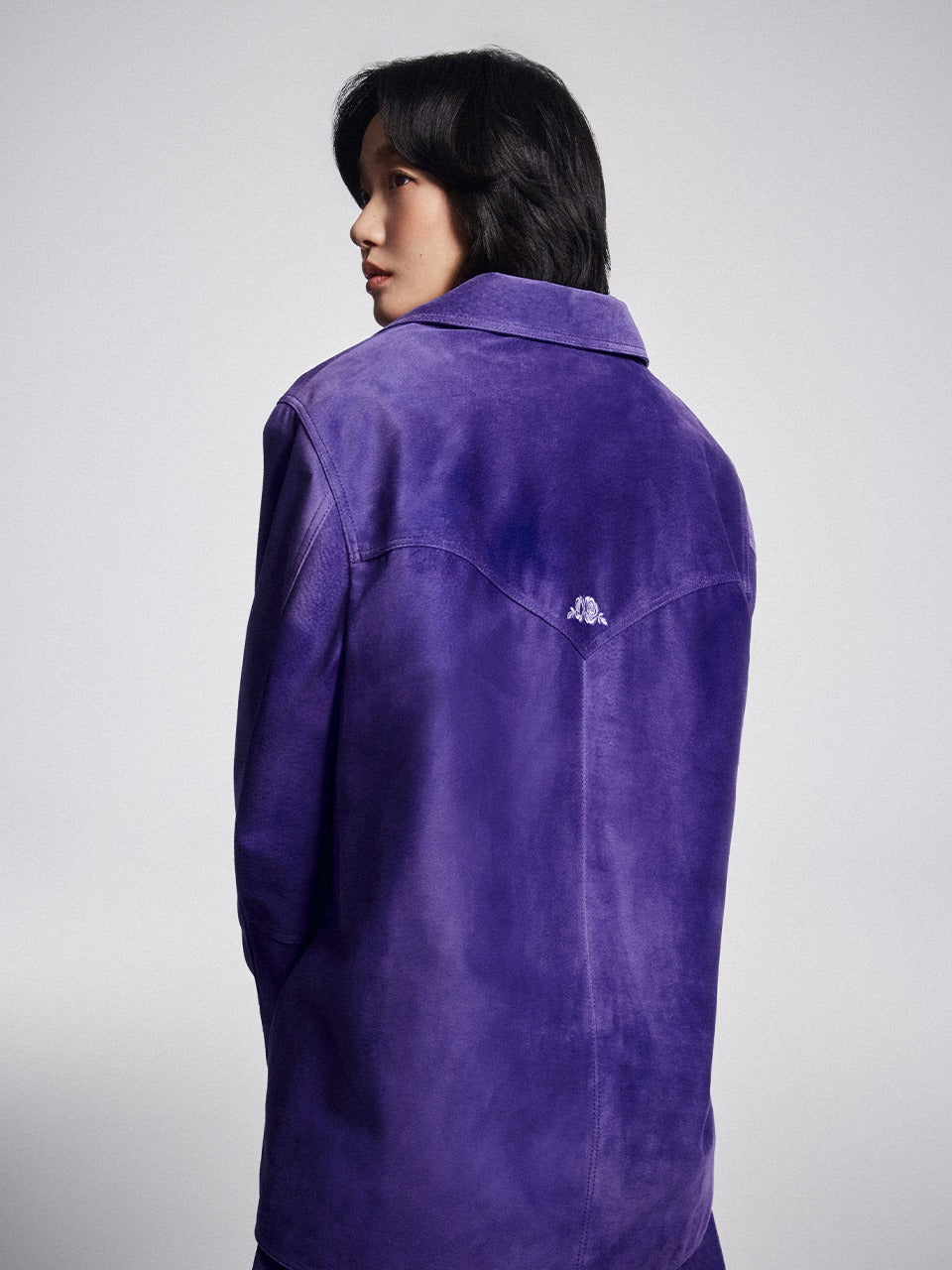 Mardi Mercredi - Suede Oversized Jacket (Purple) product image 1 | TRAB K-Fashion Australia