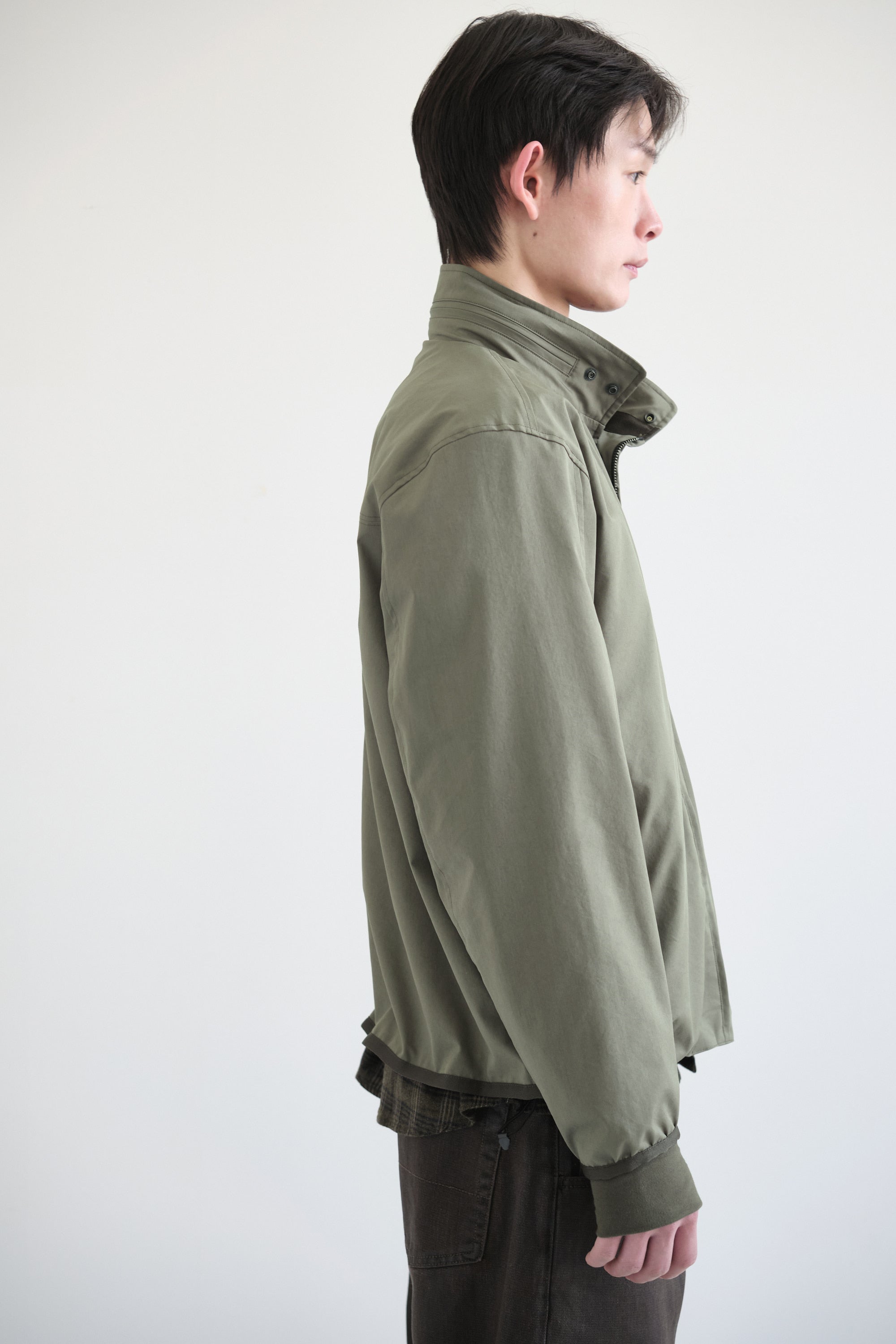 Hatchingroom - Diagonal Zip Jacket V2 (Olive) product image 8 | TRAB K-Fashion Australia