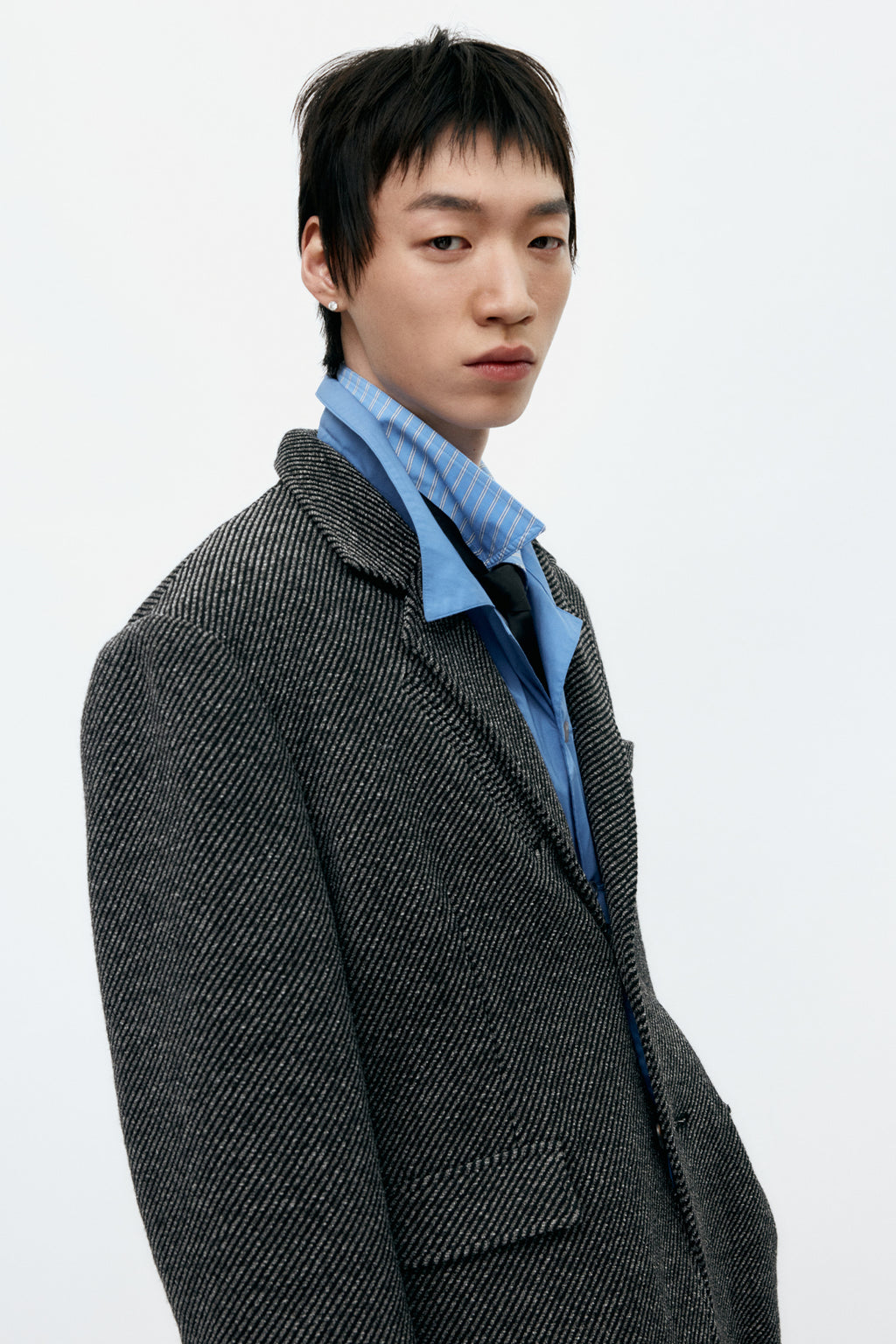 Andersson Bell - Unisex Inside-Out Wool Jacket (Grey) product image 5 | TRAB K-Fashion Australia