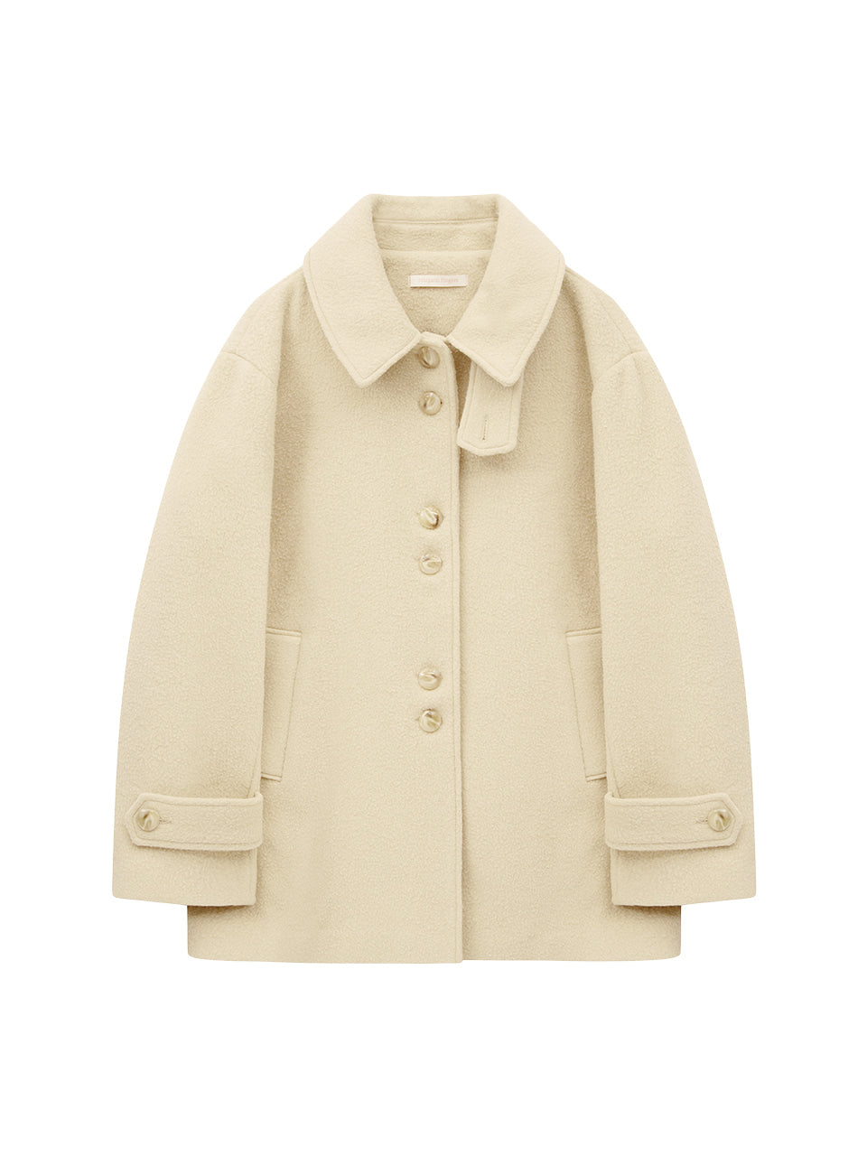 Margarin Fingers - Boucle Half Coat (butter) product image 2 | TRAB K-Fashion Australia