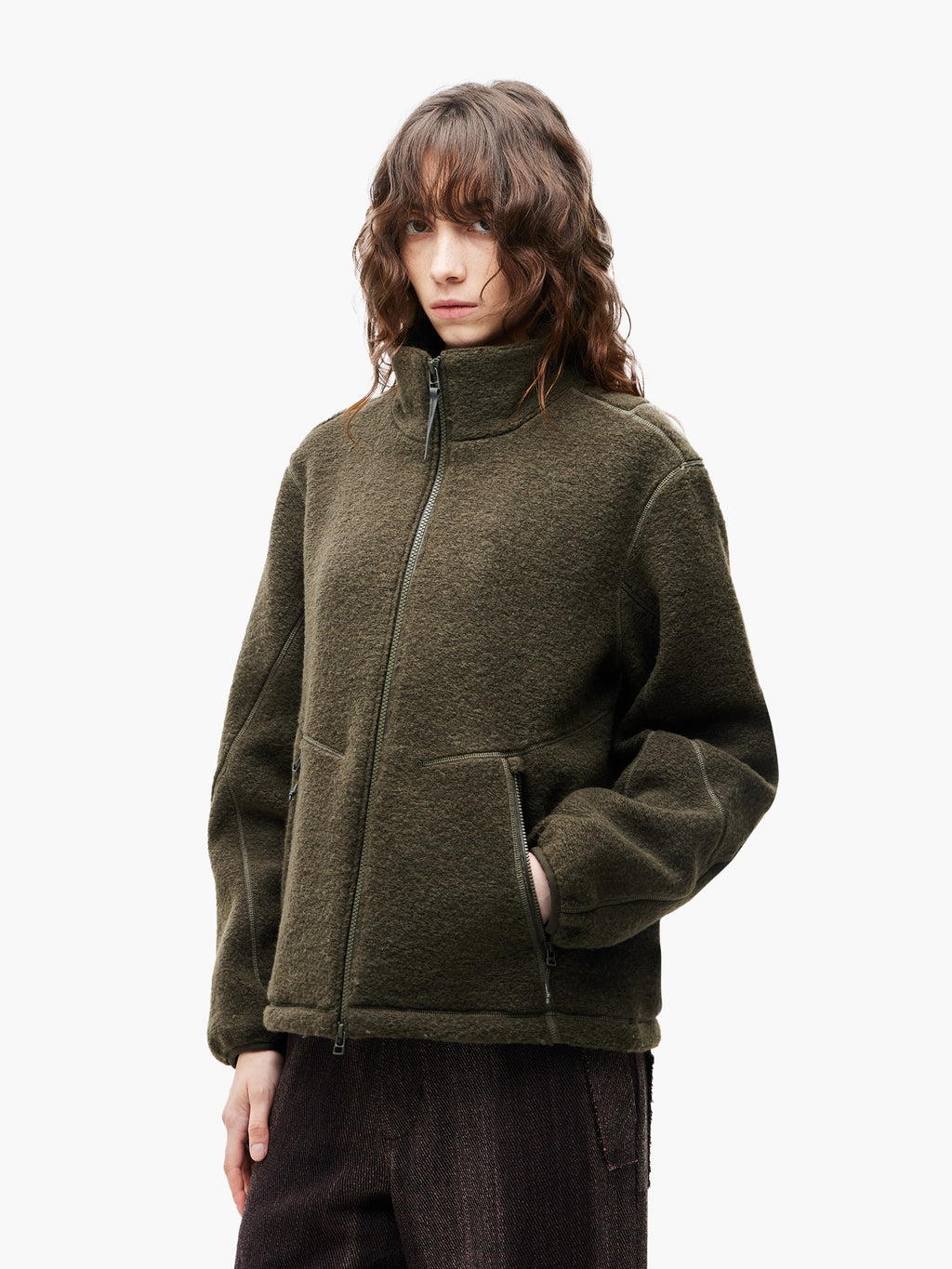 Jiyong Kim - Fleece Jacket (Green) product image 4 | TRAB K-Fashion Australia