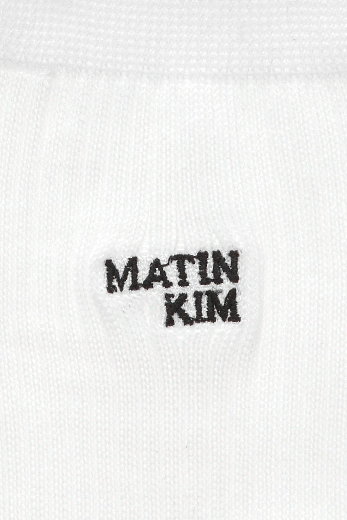 Matin Kim - Small Logo Silket Half Socks (White) product image 3 | TRAB K-Fashion Australia