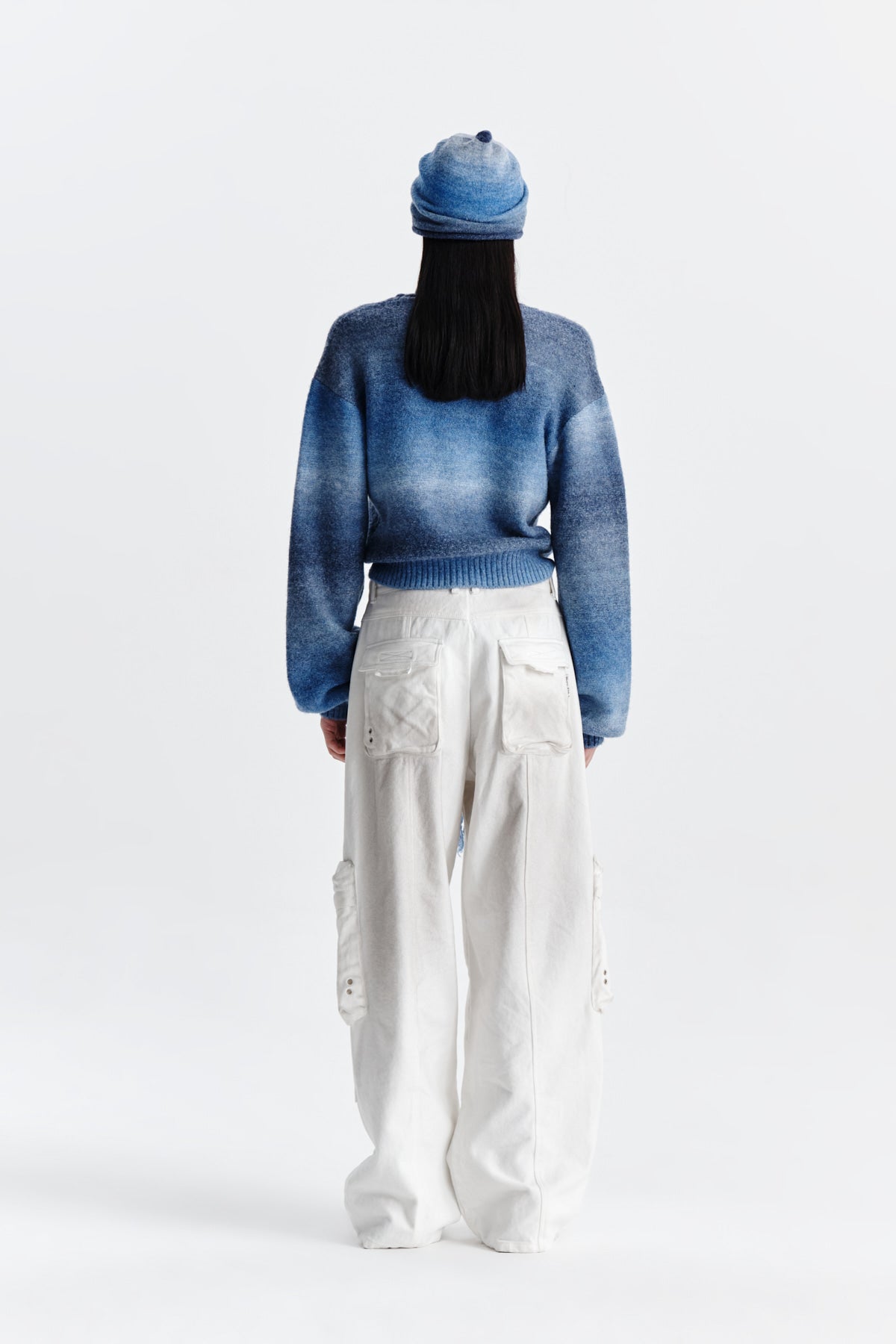 Matin Kim - Cozy Gradation Cardigan (Navy) product image 7 | TRAB K-Fashion Australia